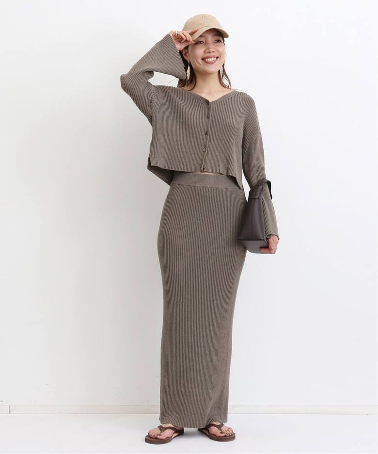 Boucle Slit Long Skirt（その他スカート）｜L 