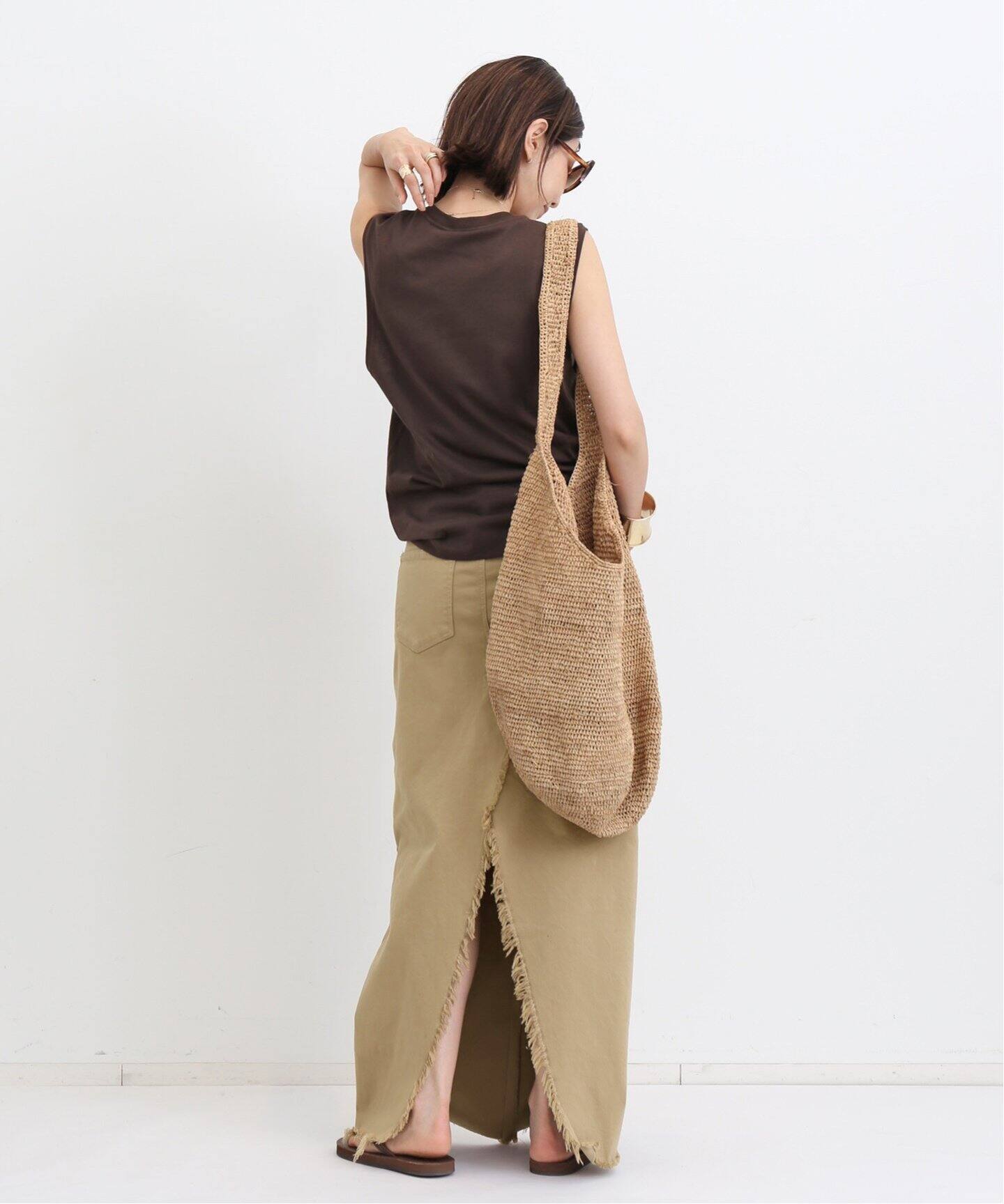 GOOD GRIEF!/グッドグリーフ】 CHINO CLOTH SLIT SKIRT（ロング  