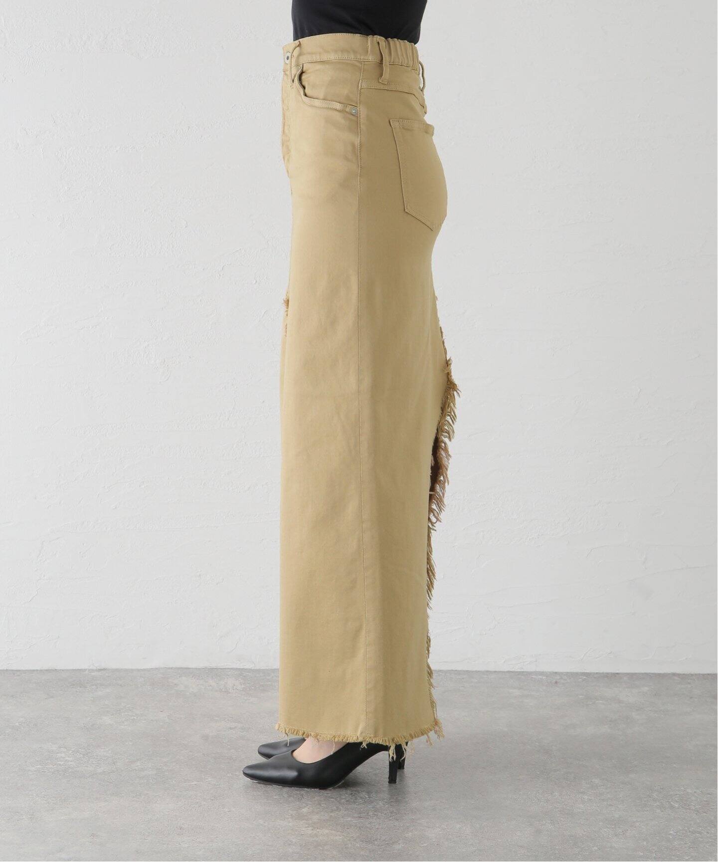 GOOD GRIEF!/グッドグリーフ】 CHINO CLOTH SLIT SKIRT（ロング  