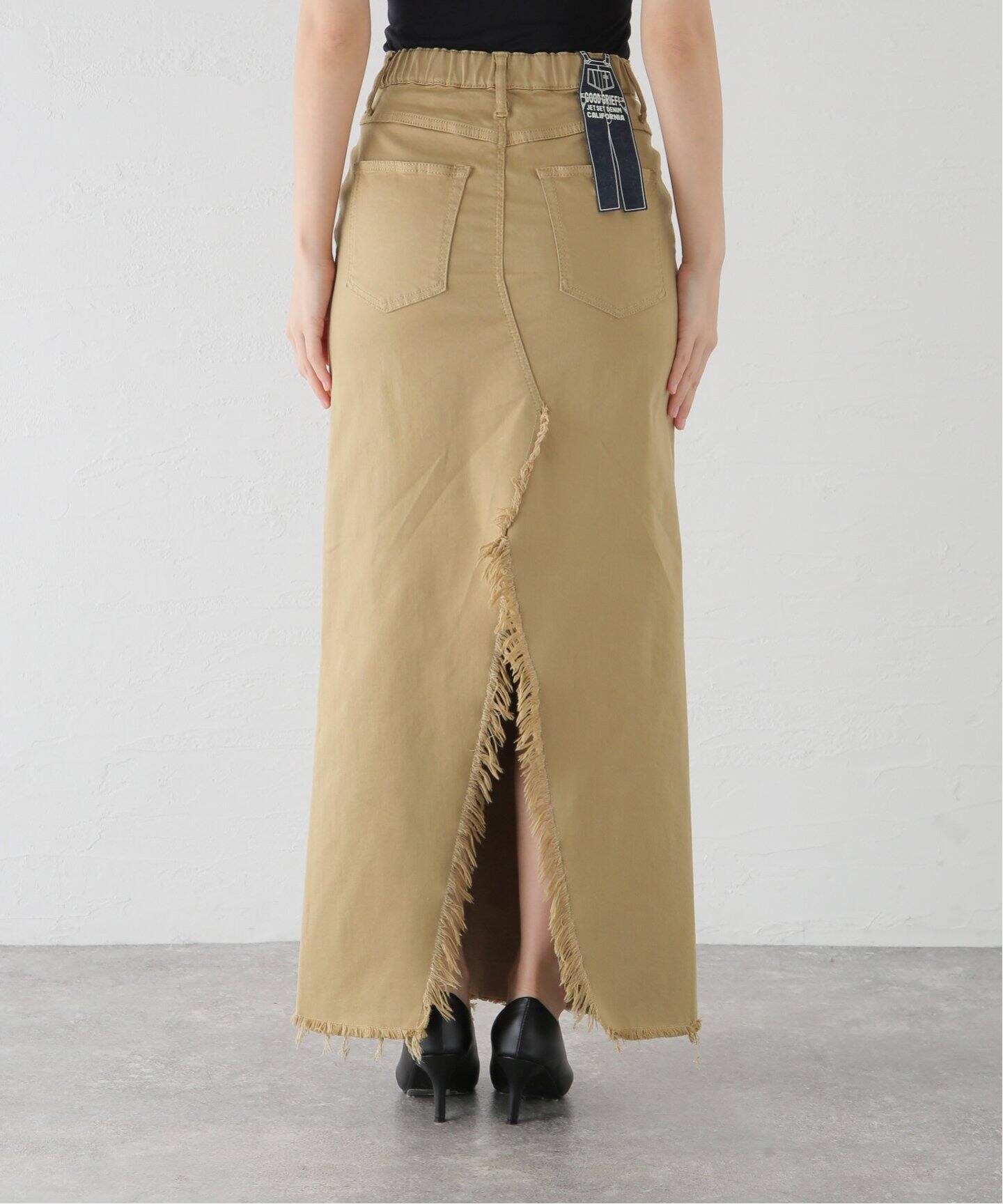GOOD GRIEF!/グッドグリーフ】 CHINO CLOTH SLIT SKIRT（ロング  