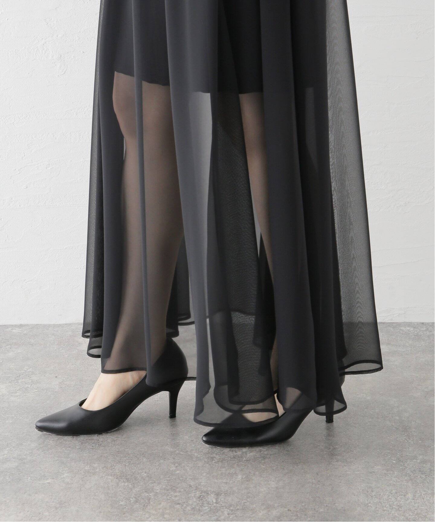 Sheer Maxi Skirt（ロング・マキシ丈スカート）｜L