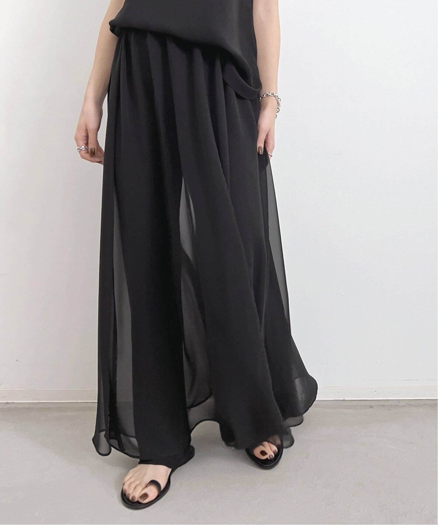 Sheer Maxi Skirt（ロング・マキシ丈スカート）｜L 