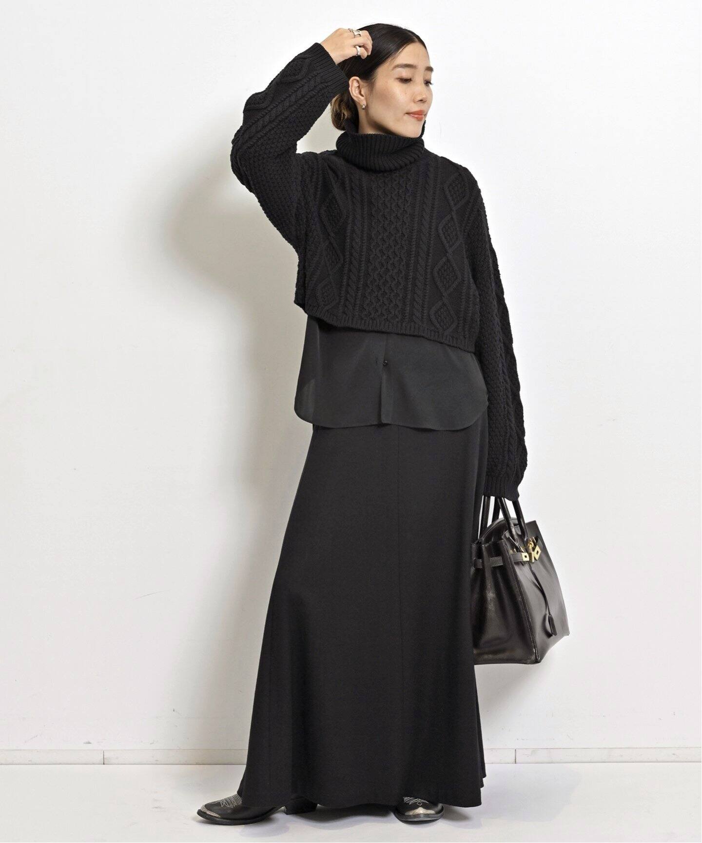 WOOL FLARE SKIRT（ロング・マキシ丈スカート）｜L