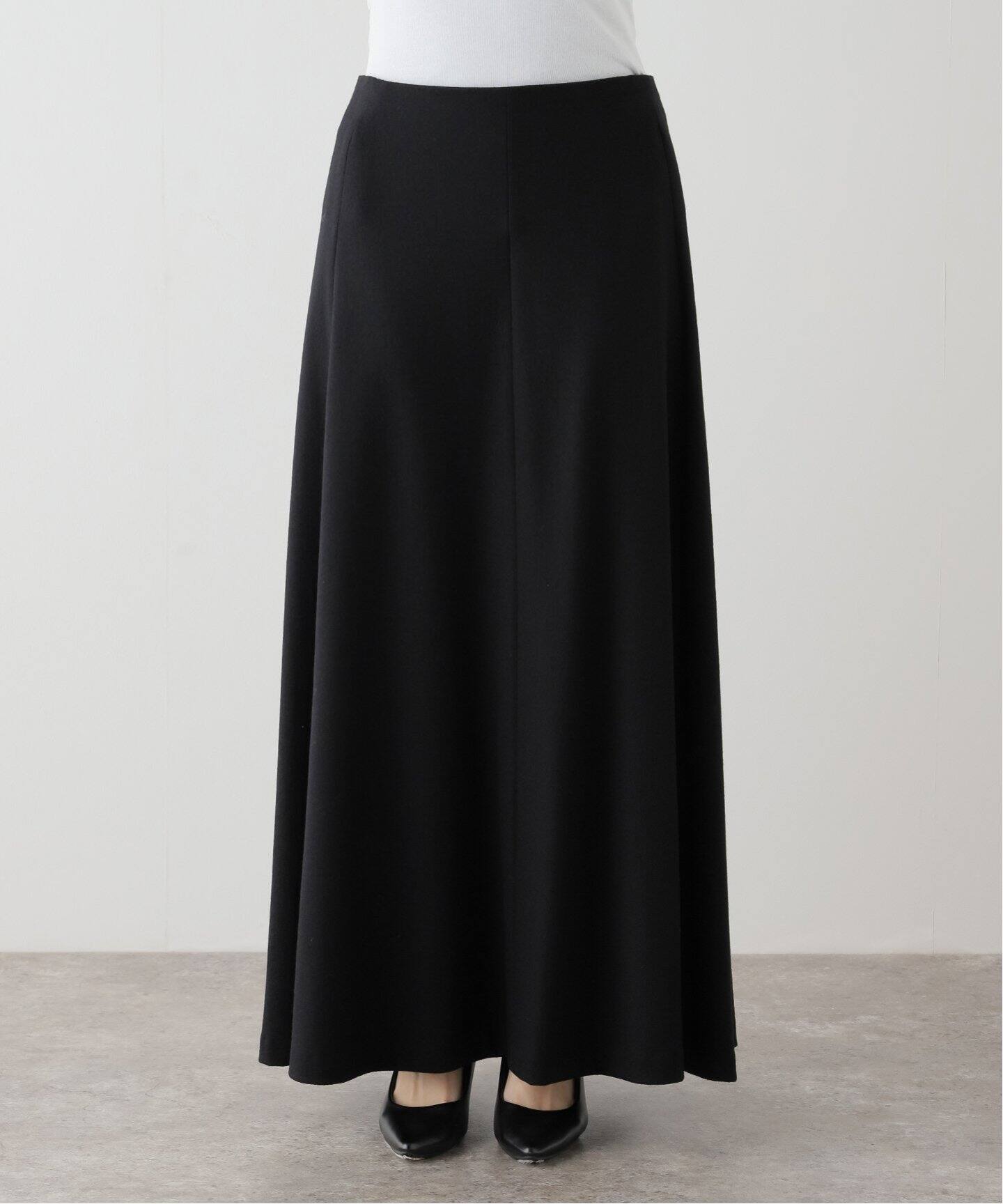 WOOL FLARE SKIRT（ロング・マキシ丈スカート）｜L 