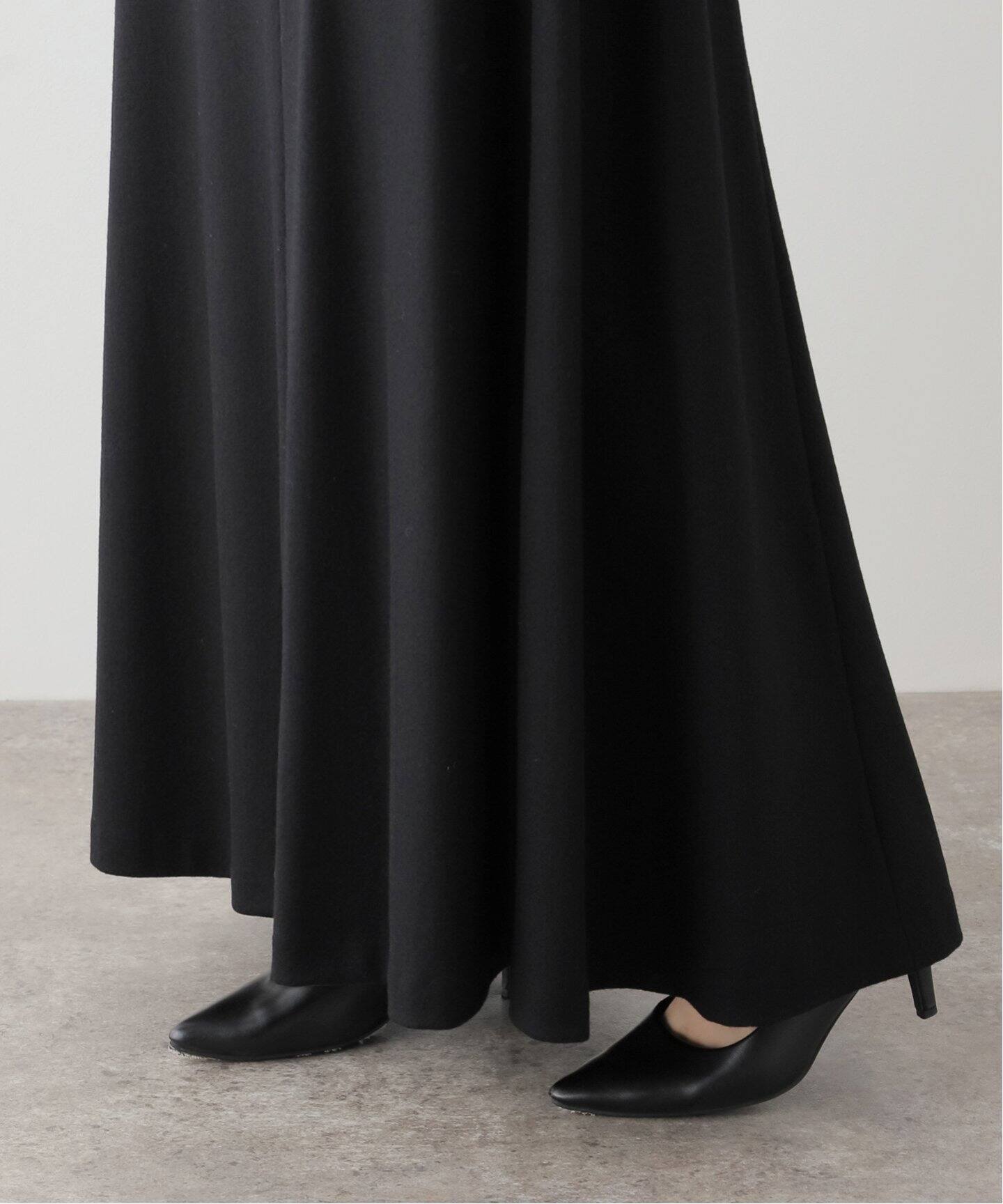 WOOL FLARE SKIRT（ロング・マキシ丈スカート）｜L 