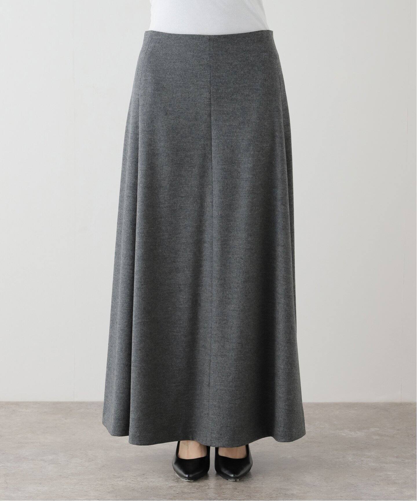 WOOL FLARE SKIRT（ロング・マキシ丈スカート）｜L 