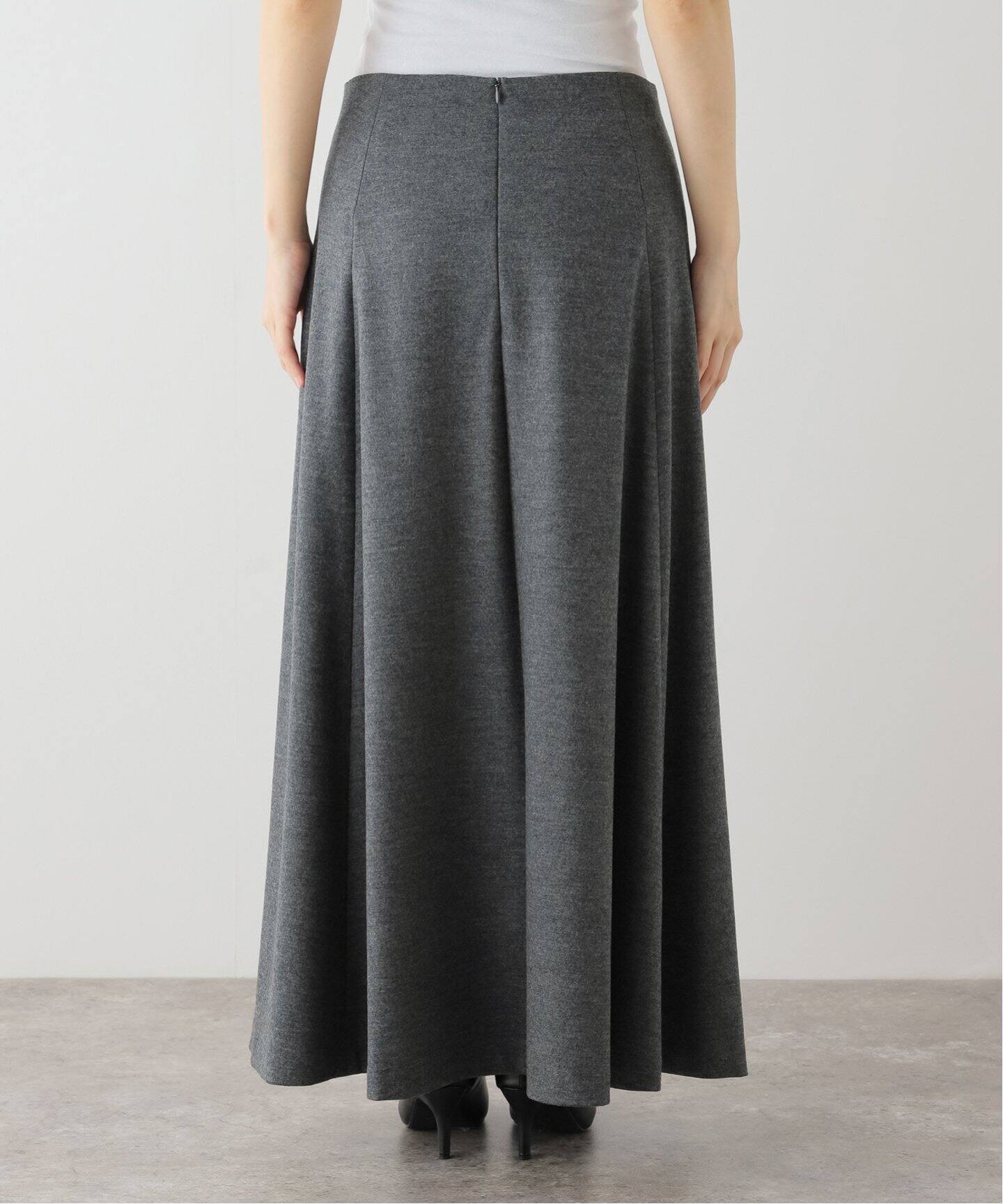 WOOL FLARE SKIRT（ロング・マキシ丈スカート）｜L 