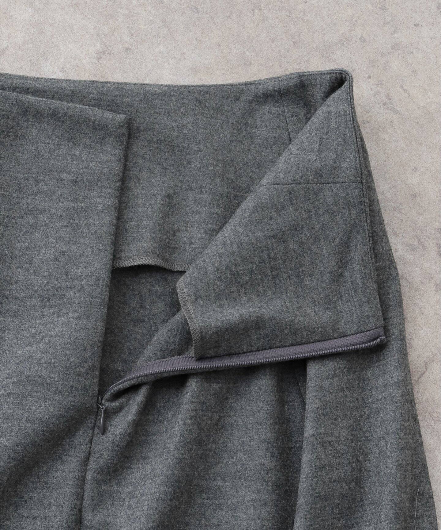 WOOL FLARE SKIRT（ロング・マキシ丈スカート）｜L 