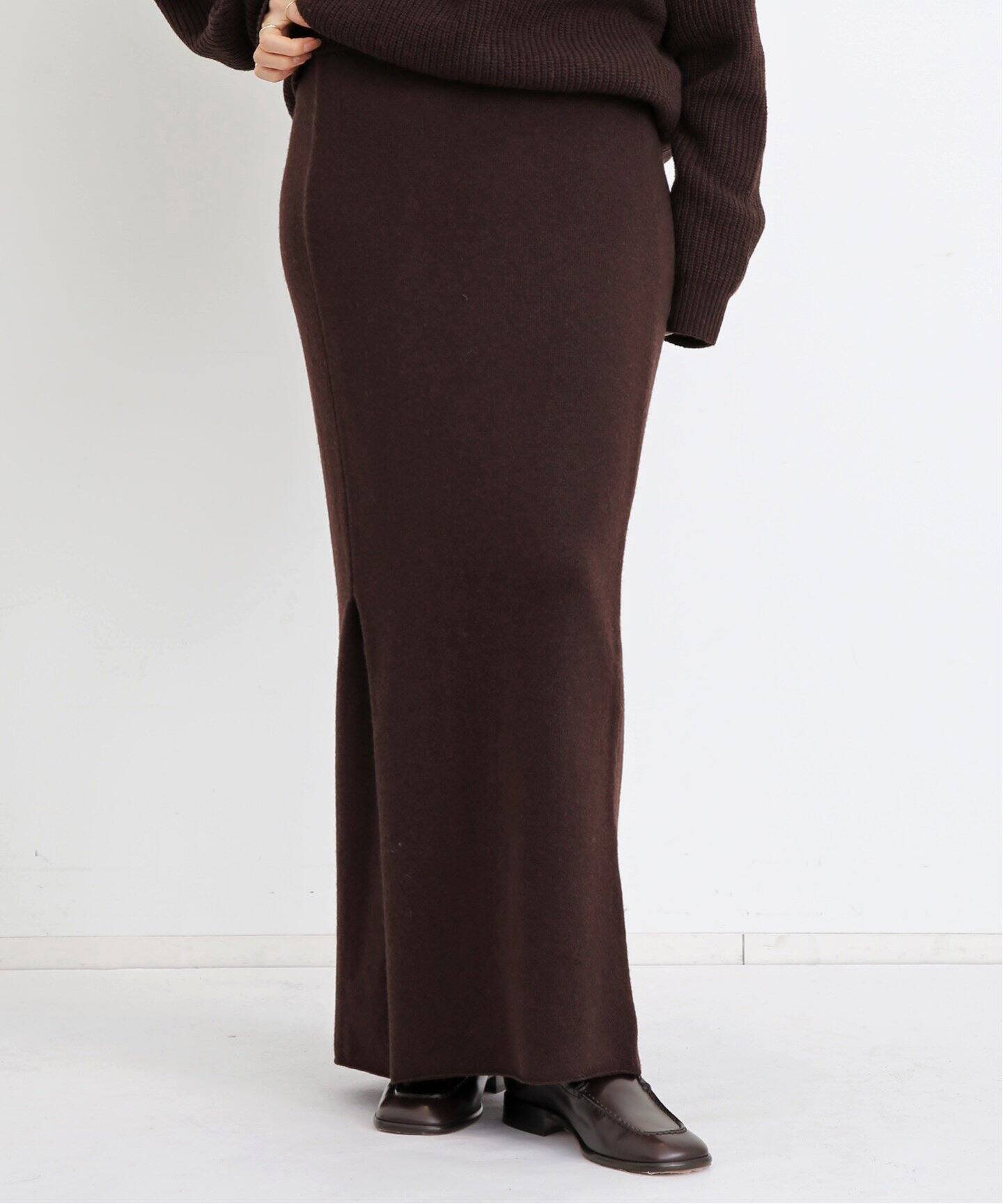 COZY KNIT SKIRT（ロング・マキシ丈スカート）｜L 