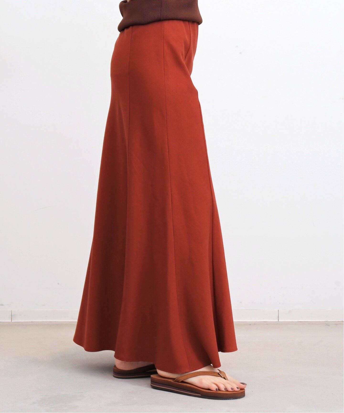 Lyocell Linen Maxi Skirt（ロング・マキシ丈スカート）｜L  