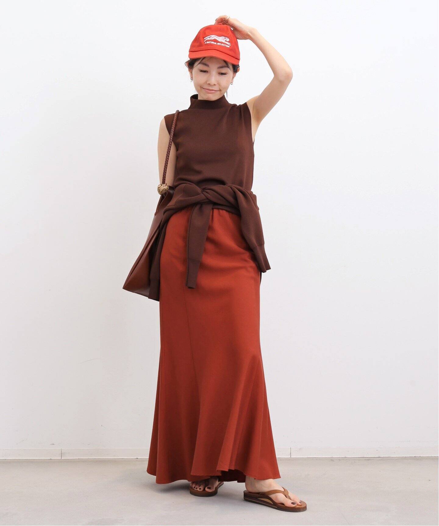 Lyocell Linen Maxi Skirt（ロング・マキシ丈スカート）｜L  