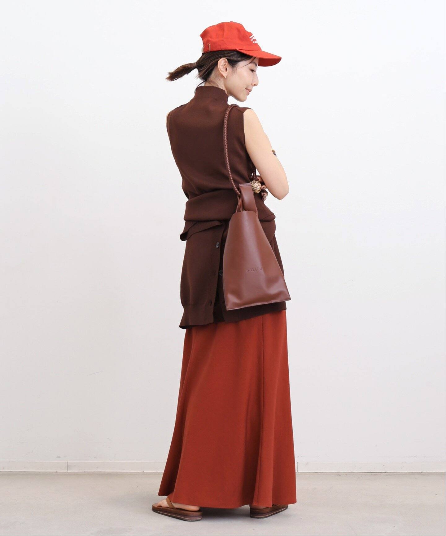 Lyocell Linen Maxi Skirt（ロング・マキシ丈スカート）｜L  