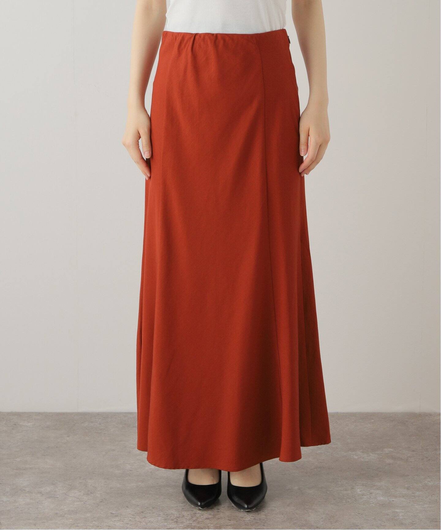 Lyocell Linen Maxi Skirt（ロング・マキシ丈スカート）｜L  