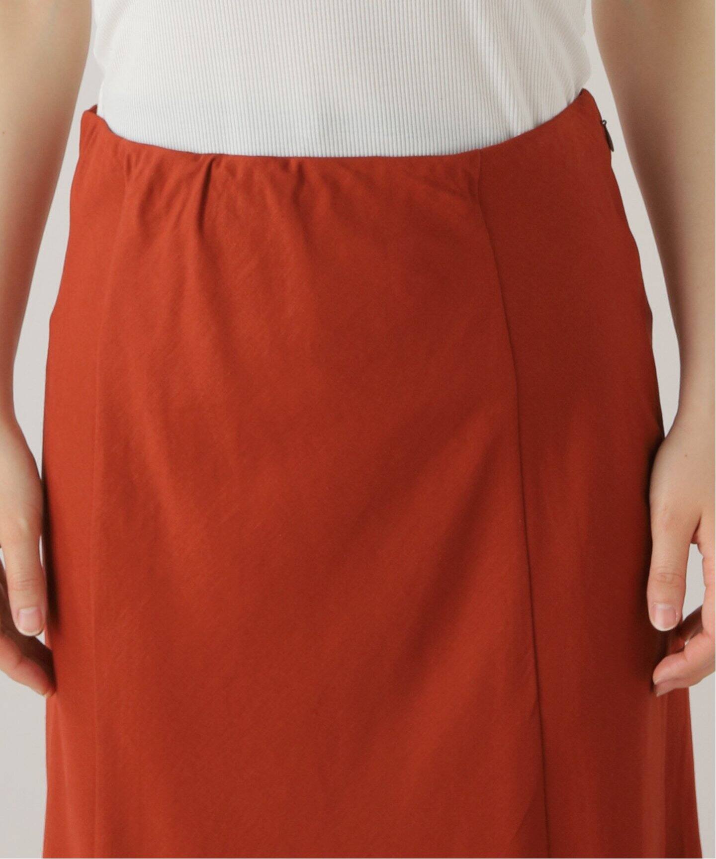 Lyocell Linen Maxi Skirt（ロング・マキシ丈スカート）｜L 