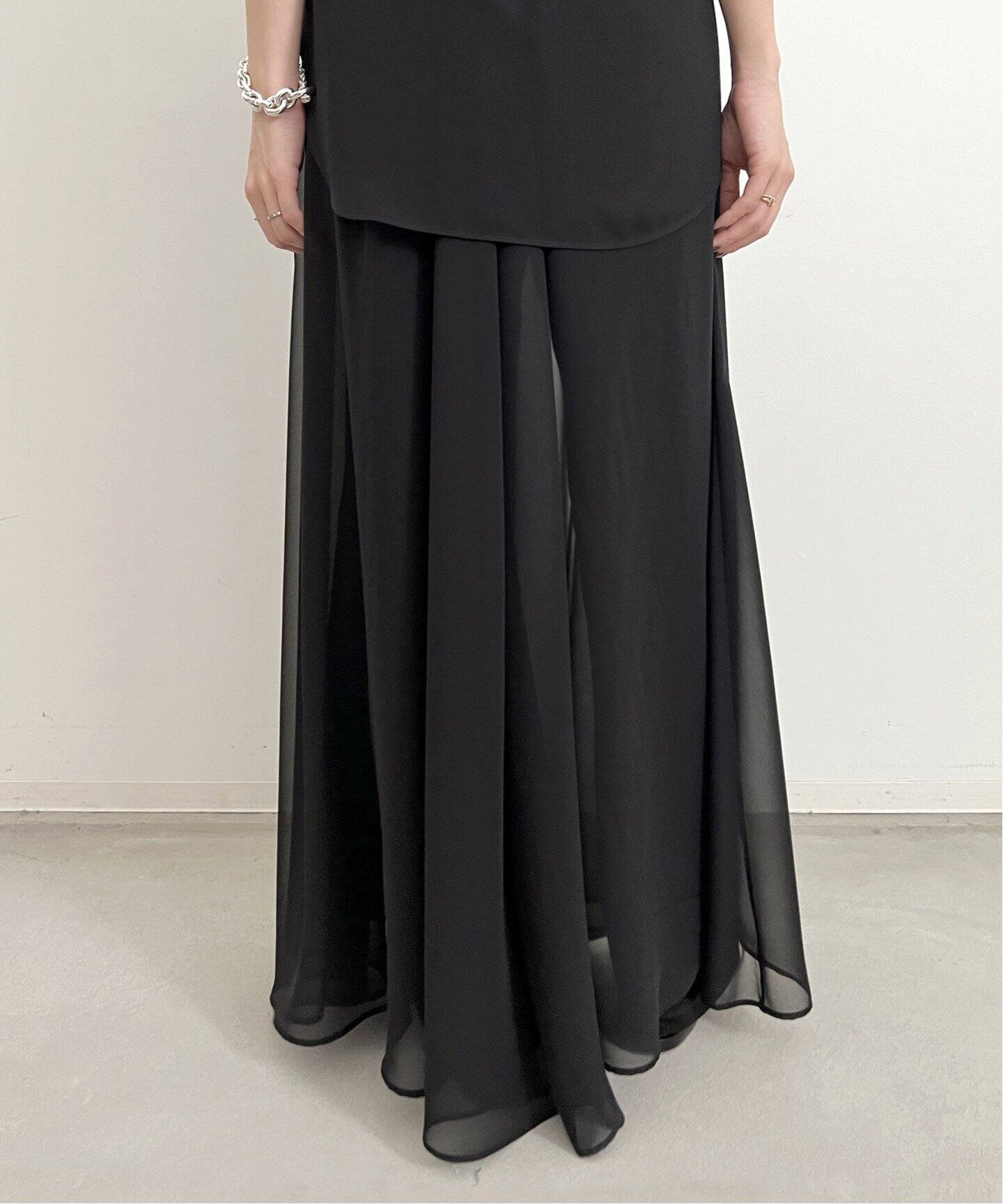Sheer Maxi Skirt（ロング・マキシ丈スカート）｜L 