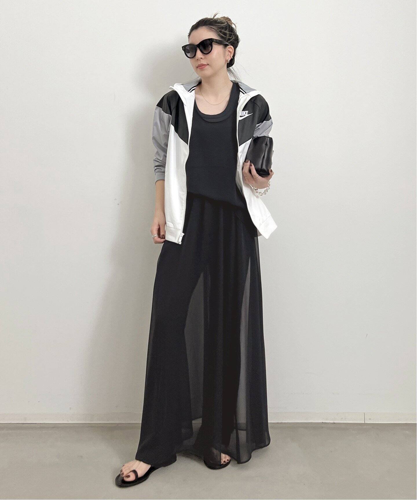 Sheer Maxi Skirt（ロング・マキシ丈スカート）｜L 