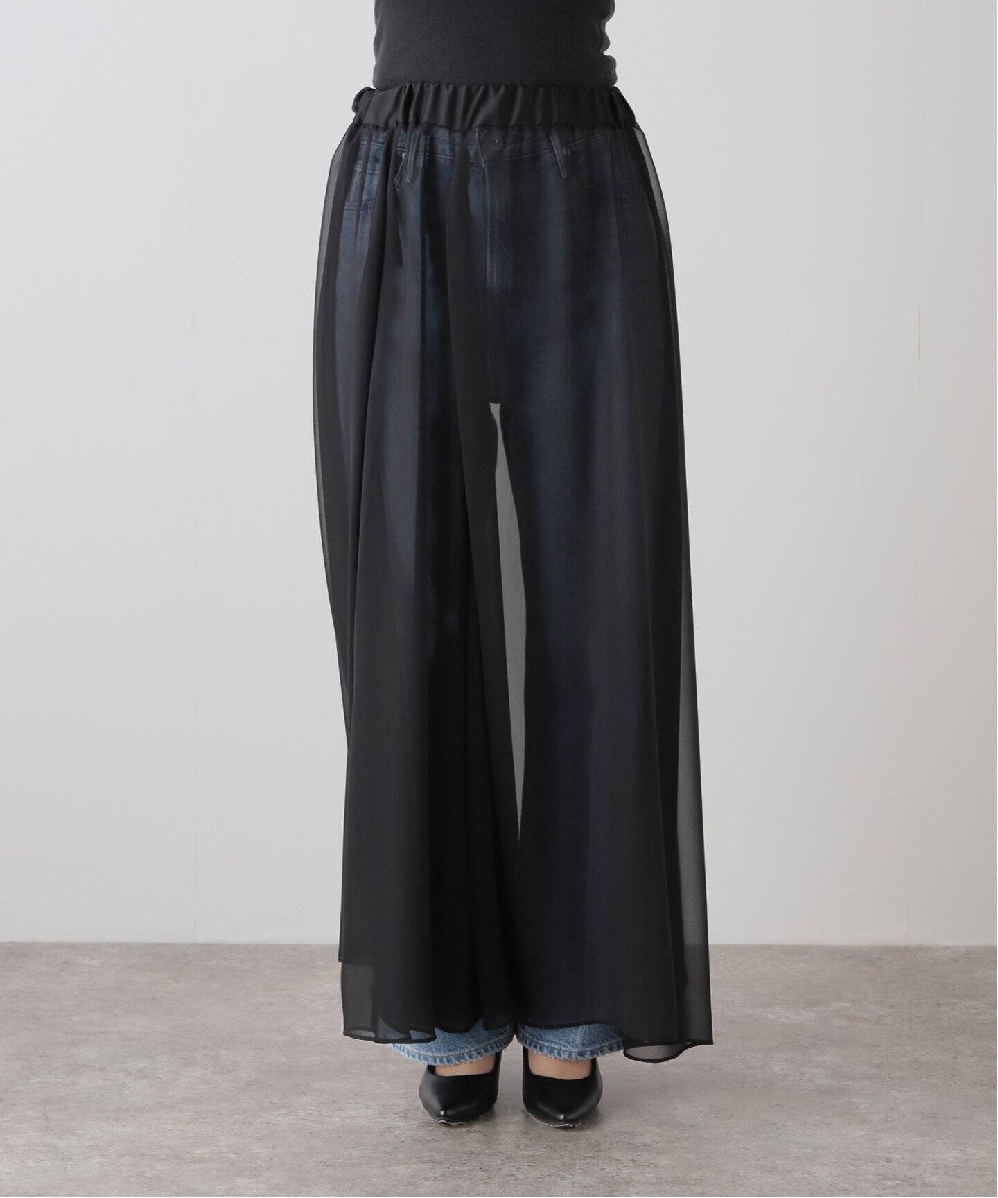 Sheer Maxi Skirt（ロング・マキシ丈スカート）｜L 