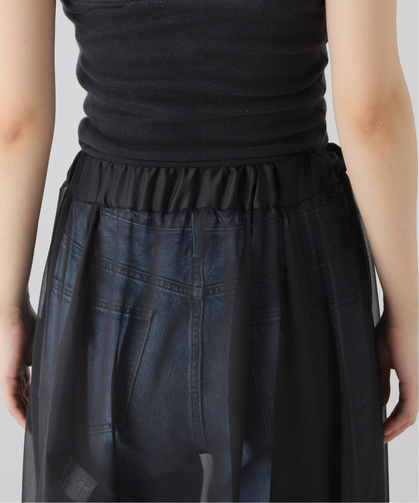 Sheer Maxi Skirt（ロング・マキシ丈スカート）｜L