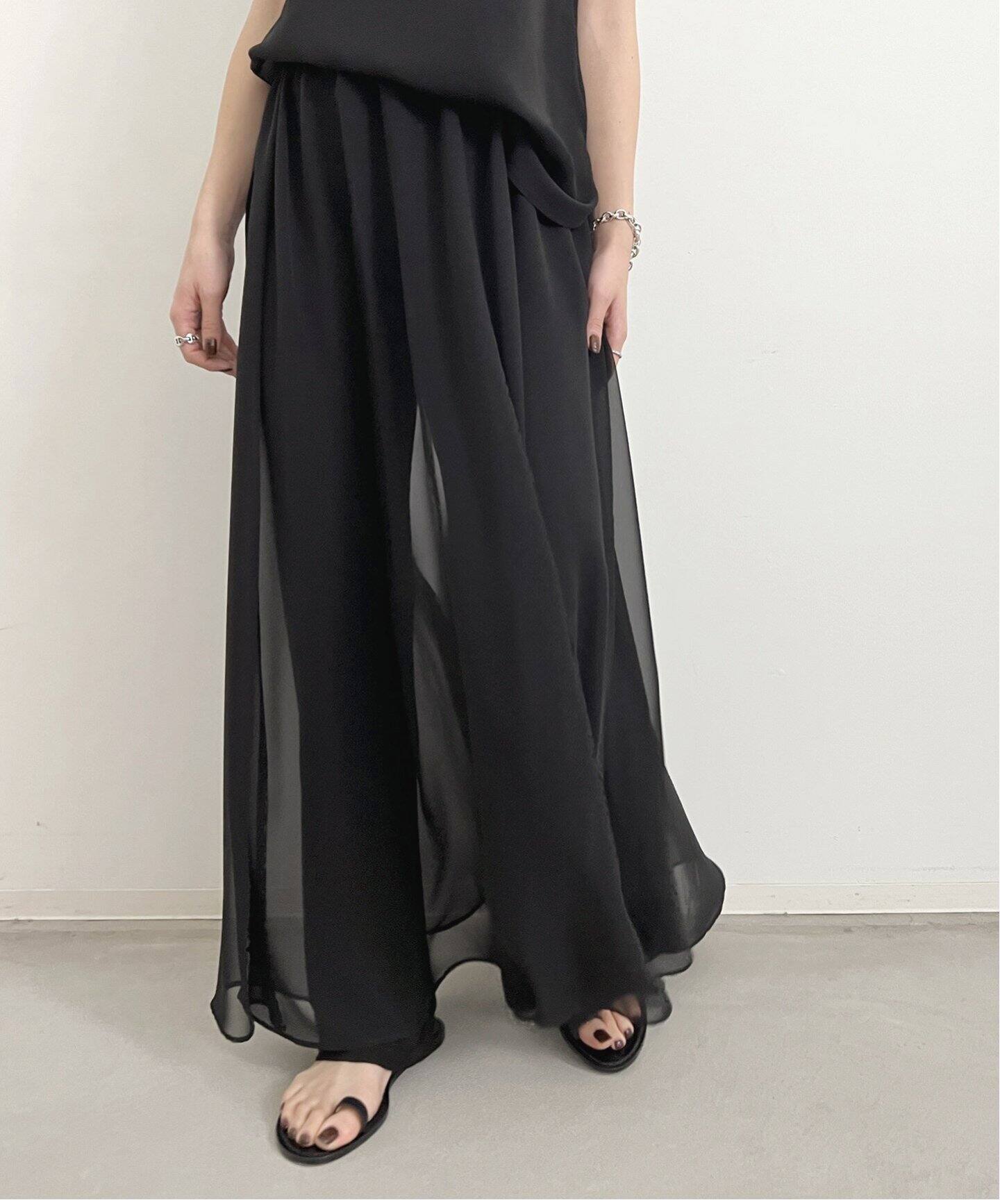 Sheer Maxi Skirt（ロング・マキシ丈スカート）｜L 