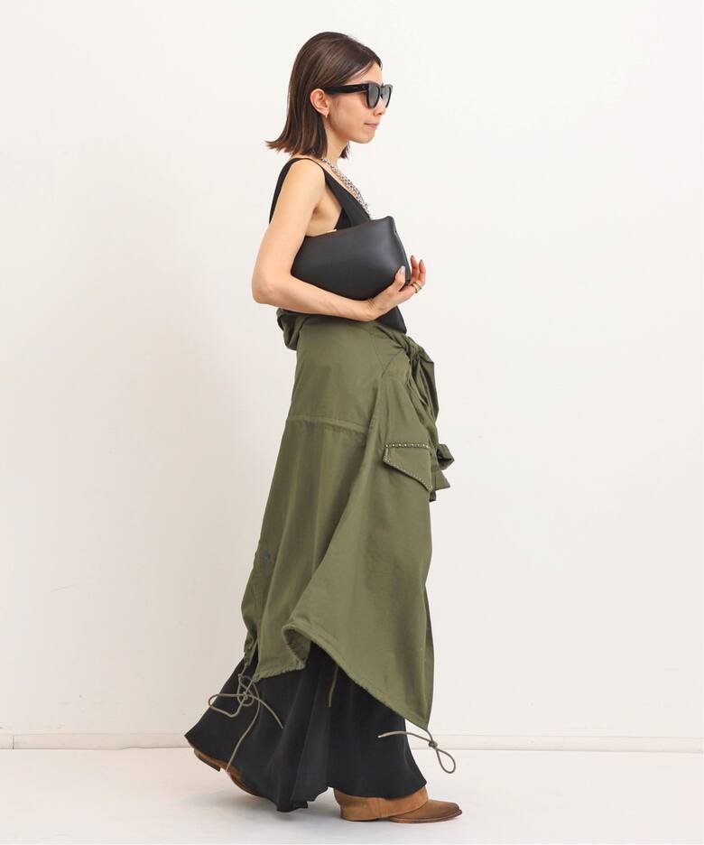 SHAINA MOTE/シャイナモート】 BIAS FLARE SKIRT（ロング・マキシ丈  