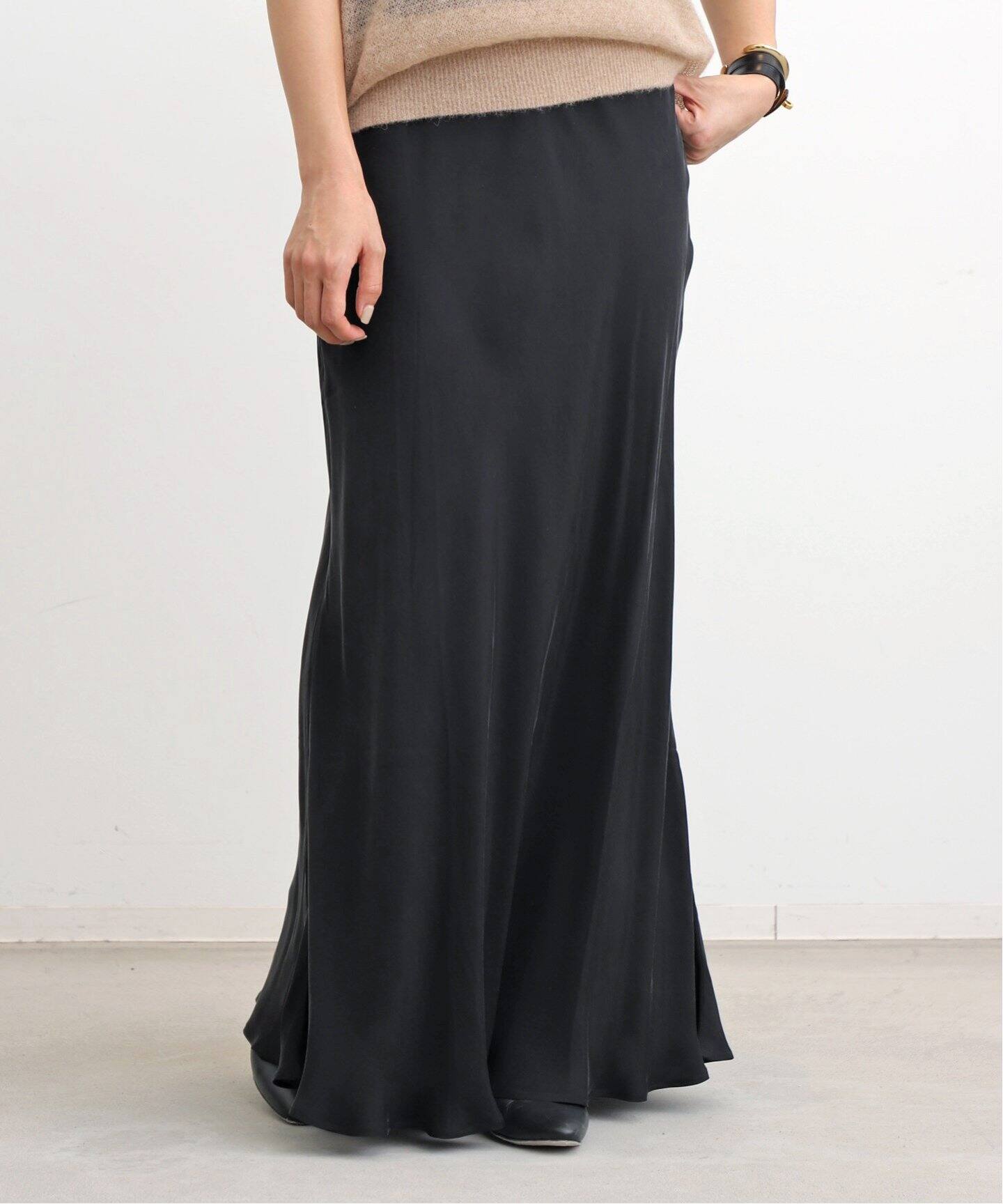 SHAINA MOTE/シャイナモート】 BIAS FLARE SKIRT（ロング・マキシ丈  