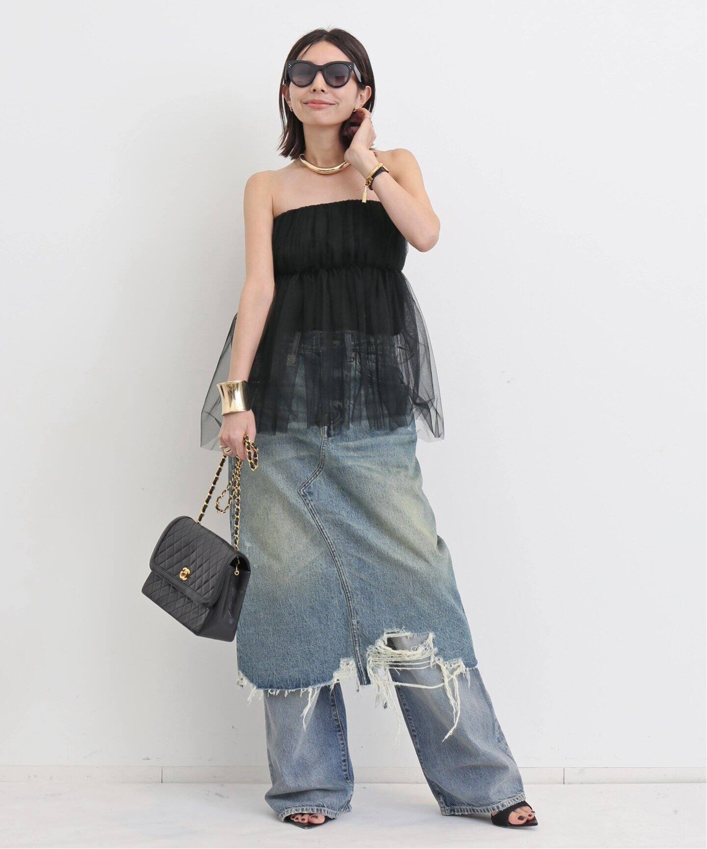 R13/アールサーティーン】 JESSE SKIRT（デニムスカート）｜L 