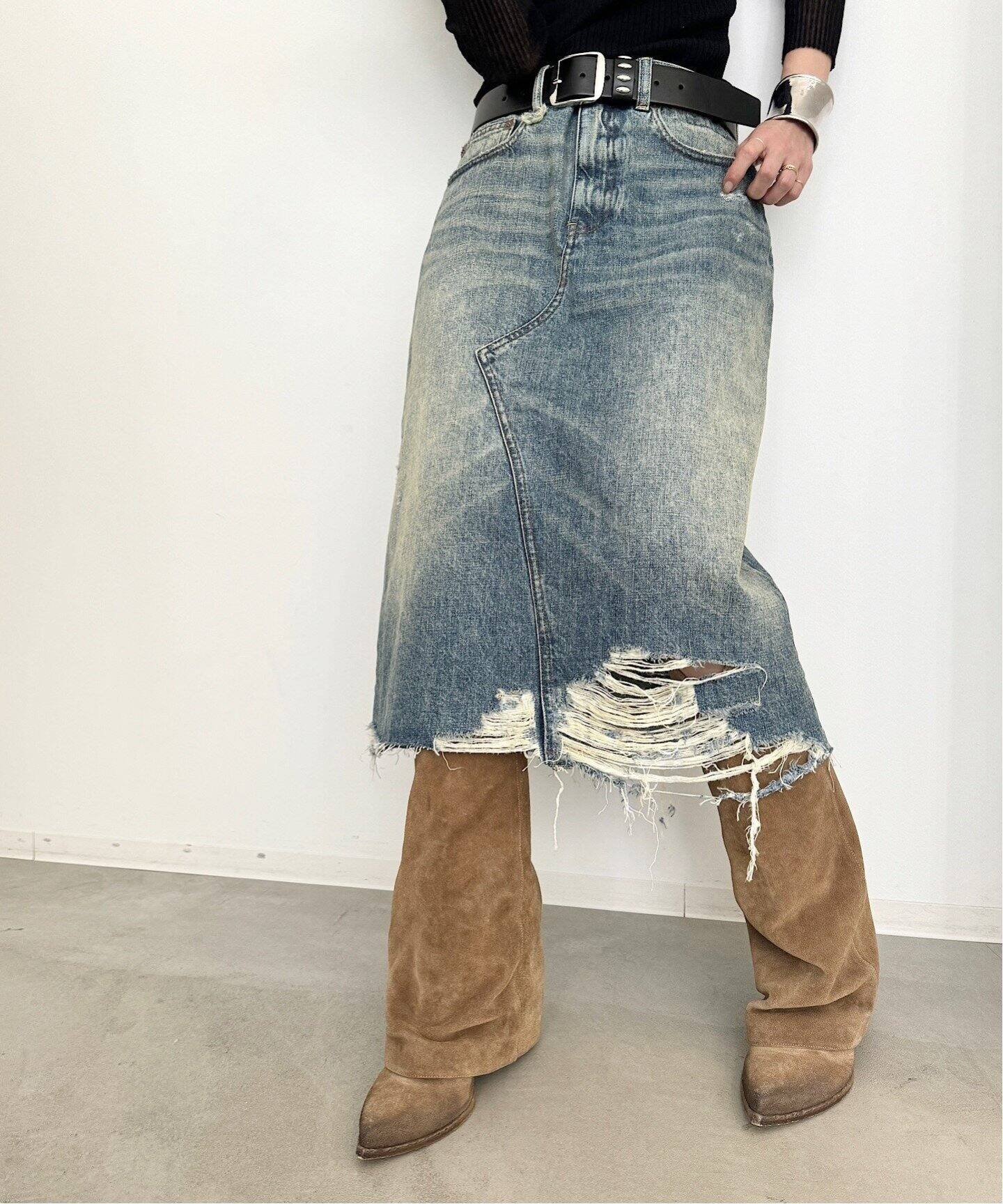 R13/アールサーティーン】 JESSE SKIRT（デニムスカート）｜L  