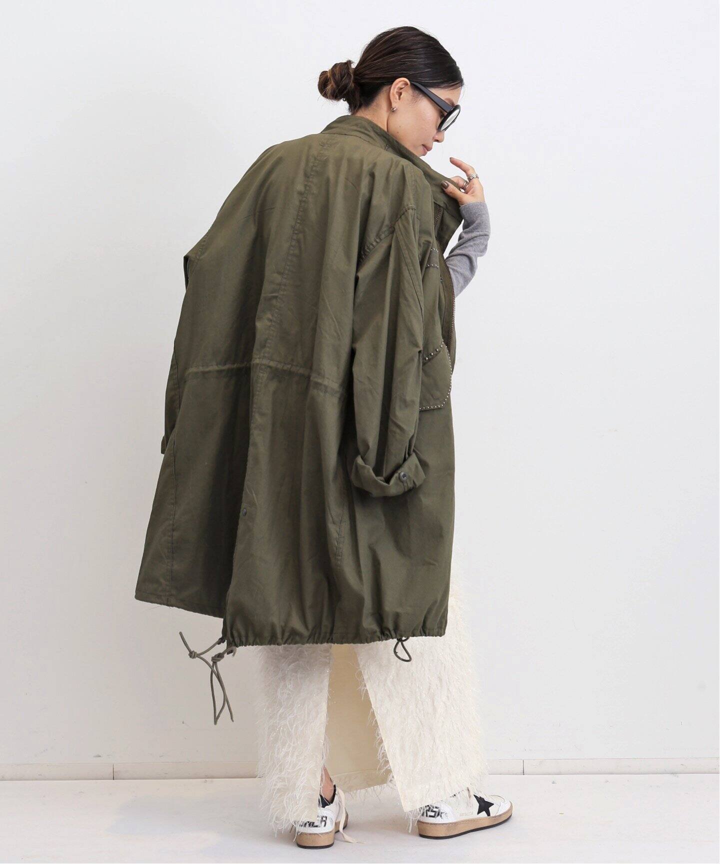 MADISON BLUE/マディソン ブルー】 A-LINE LONG SKIRT EYELASH（ロング  