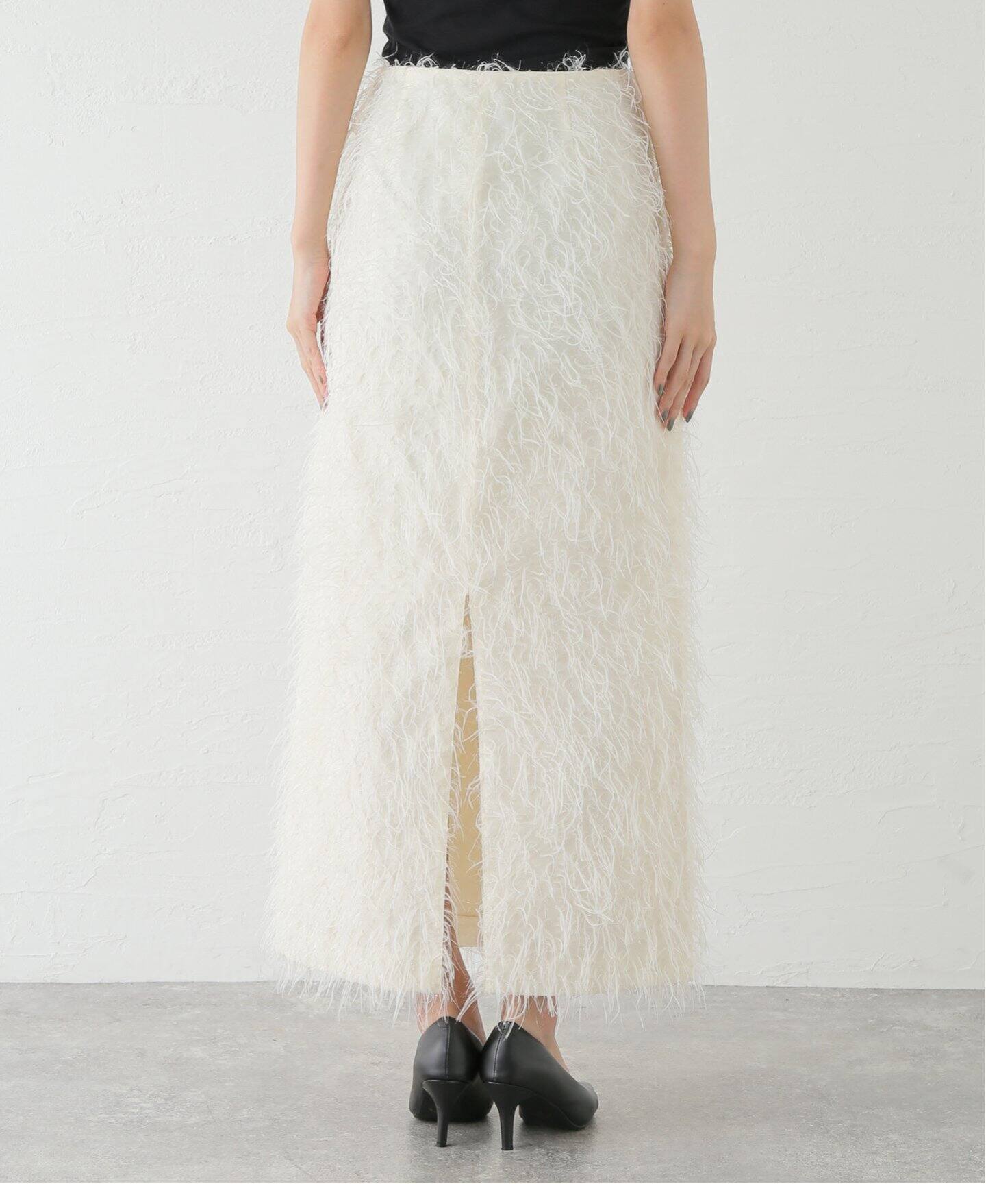 MADISON BLUE/マディソン ブルー】 A-LINE LONG SKIRT EYELASH（ロング  