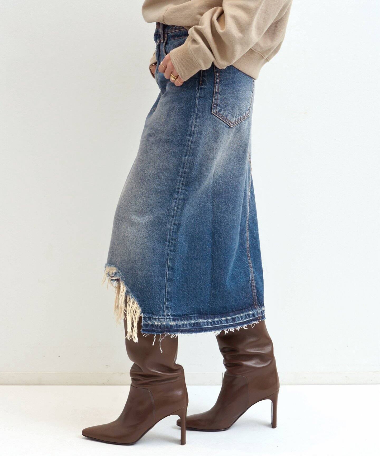 R13/アールサーティーン】 JESSE SKIRT（デニムスカート）｜L  