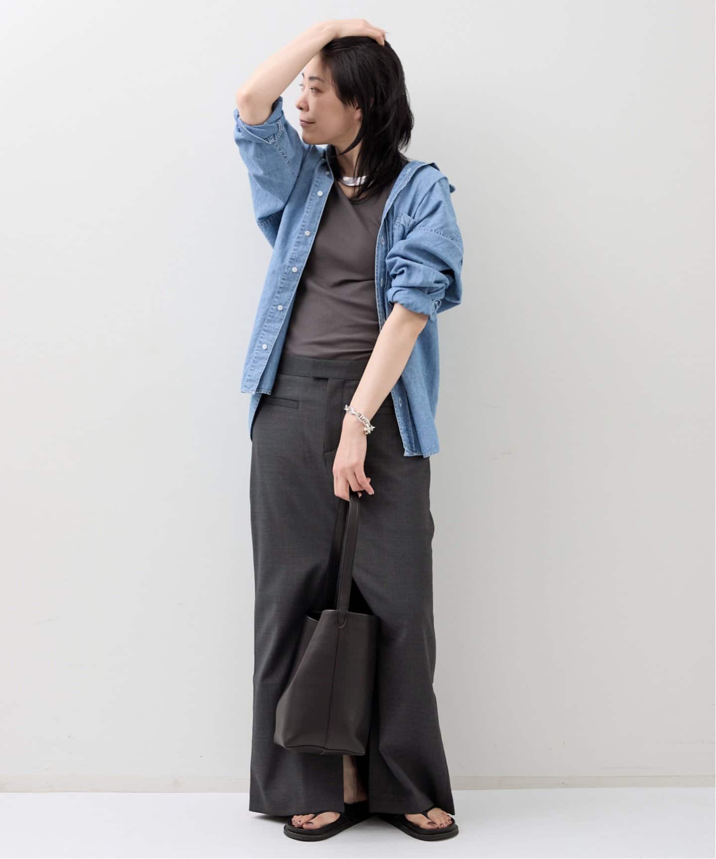 スカート Lisiere L'Appartement / Pleats Skirt FILIPPA K/フィリッパ コー】 LONG TAILORED SKIRT（ロング