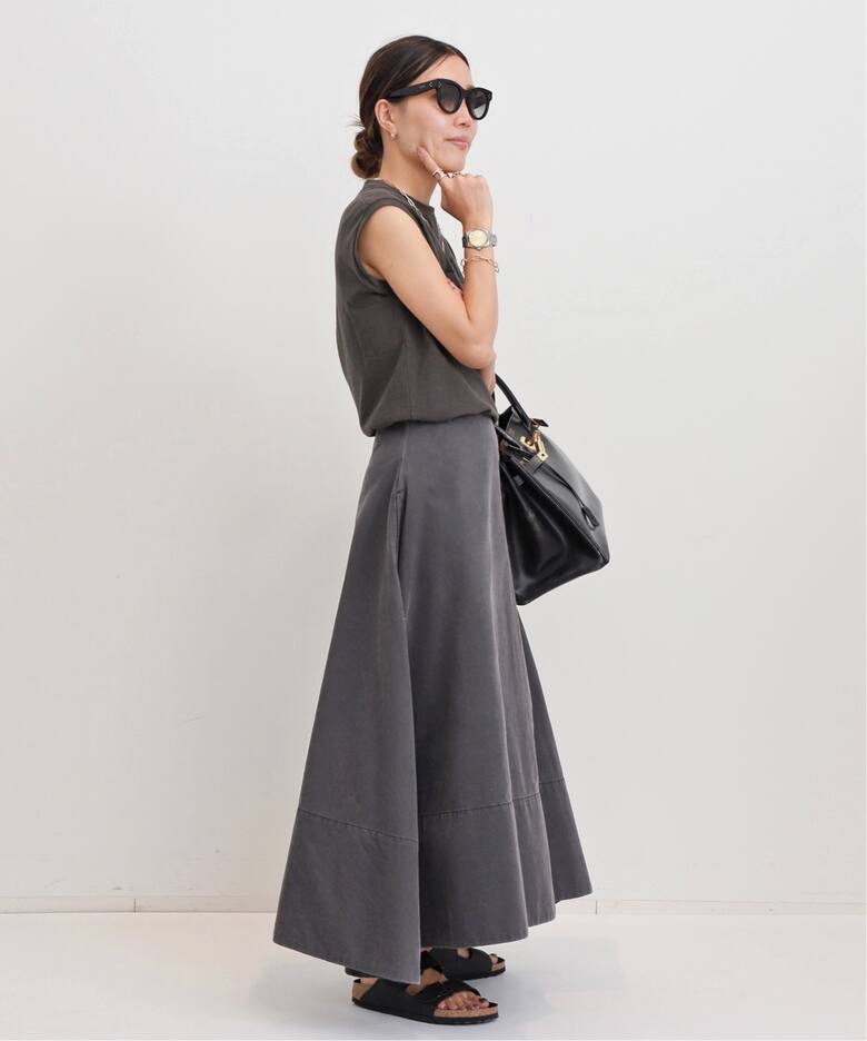 MADISON BLUE/マディソン ブルー】 MI-MOLET FLARE SKIRT BACK SATIN  