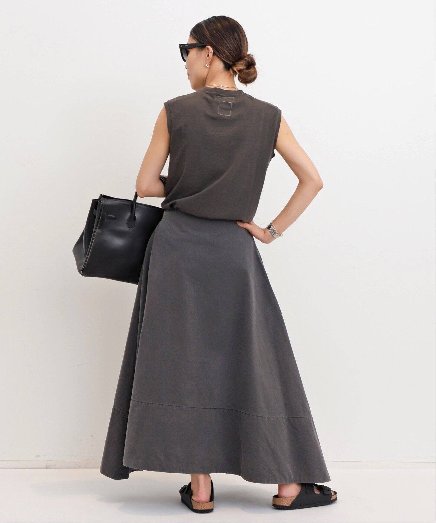 MADISON BLUE/マディソン ブルー】 MI-MOLET FLARE SKIRT BACK SATIN  