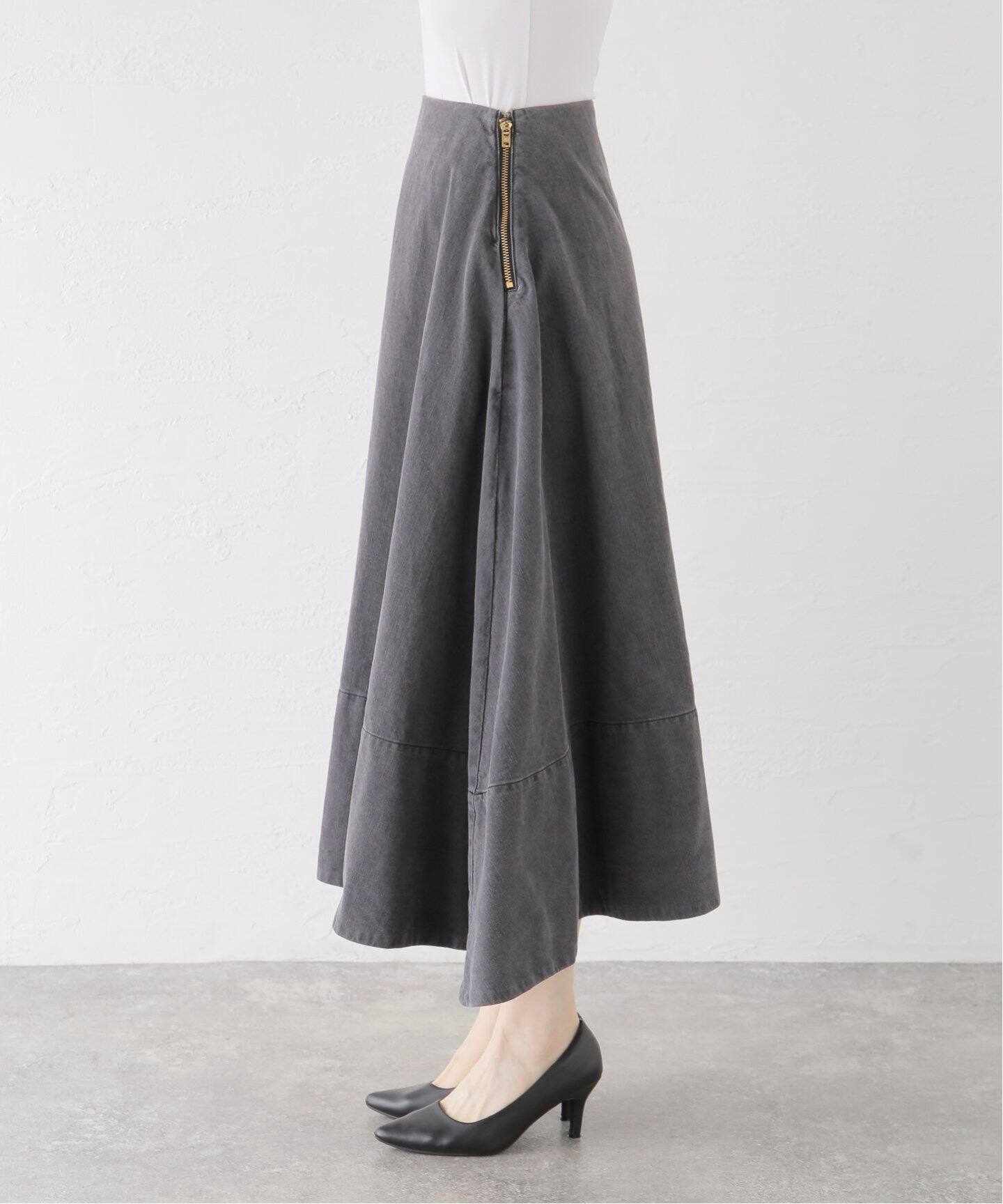 MADISON BLUE/マディソン ブルー】 MI-MOLET FLARE SKIRT BACK SATIN  