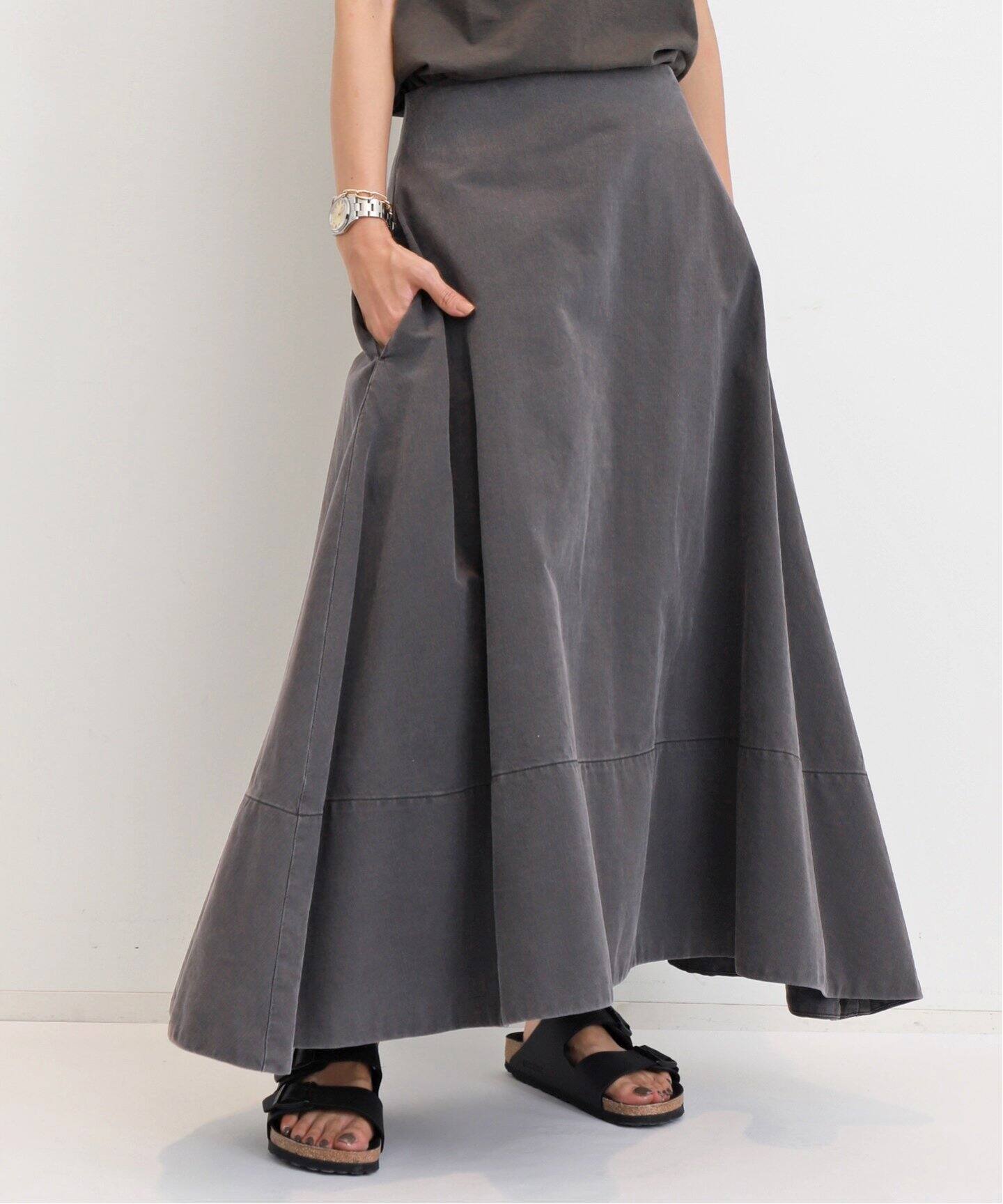 MADISON BLUE/マディソン ブルー】 MI-MOLET FLARE SKIRT BACK SATIN  
