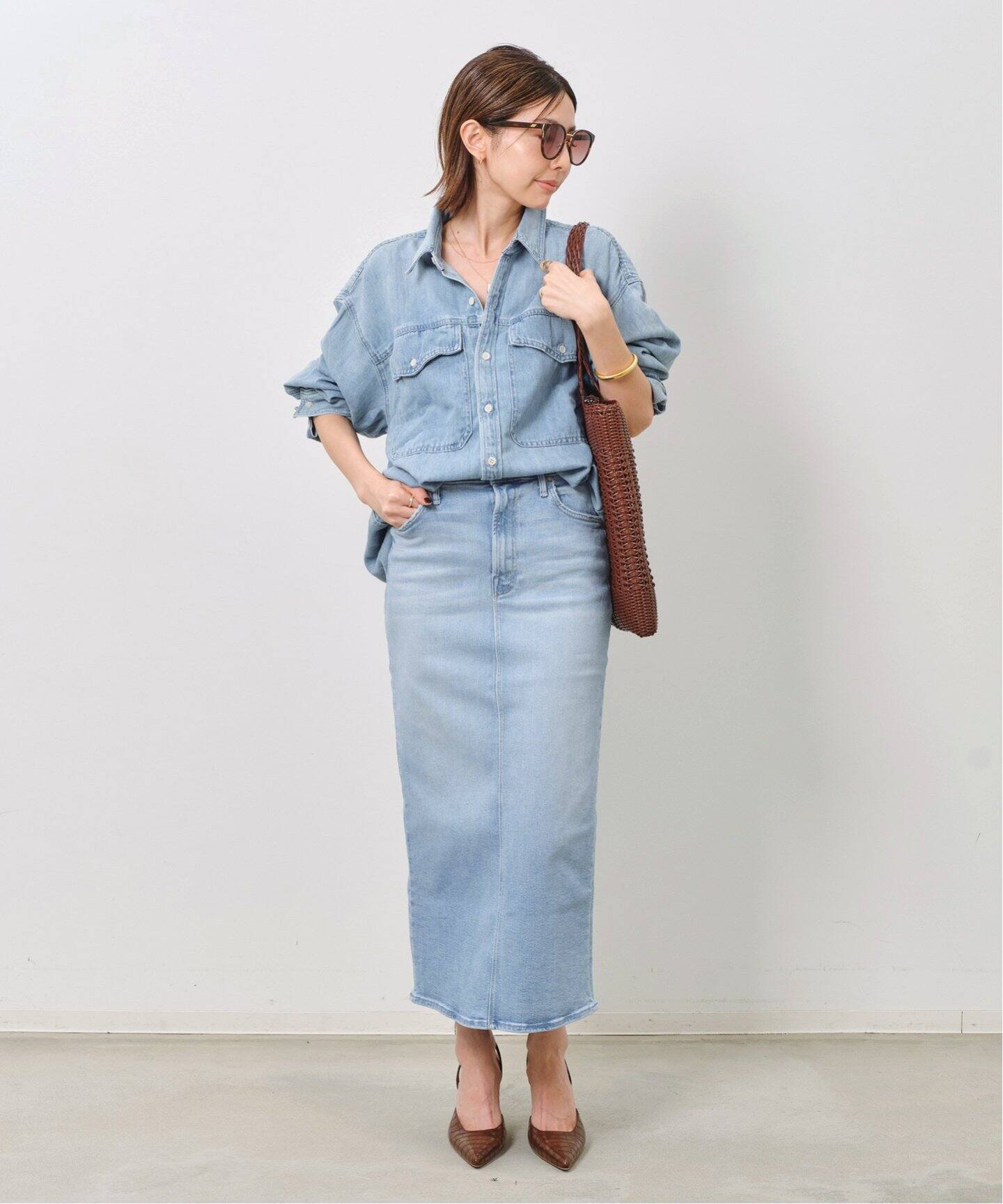 MOTHER/マザー】 DENIM SKIRT（デニムスカート）｜L 