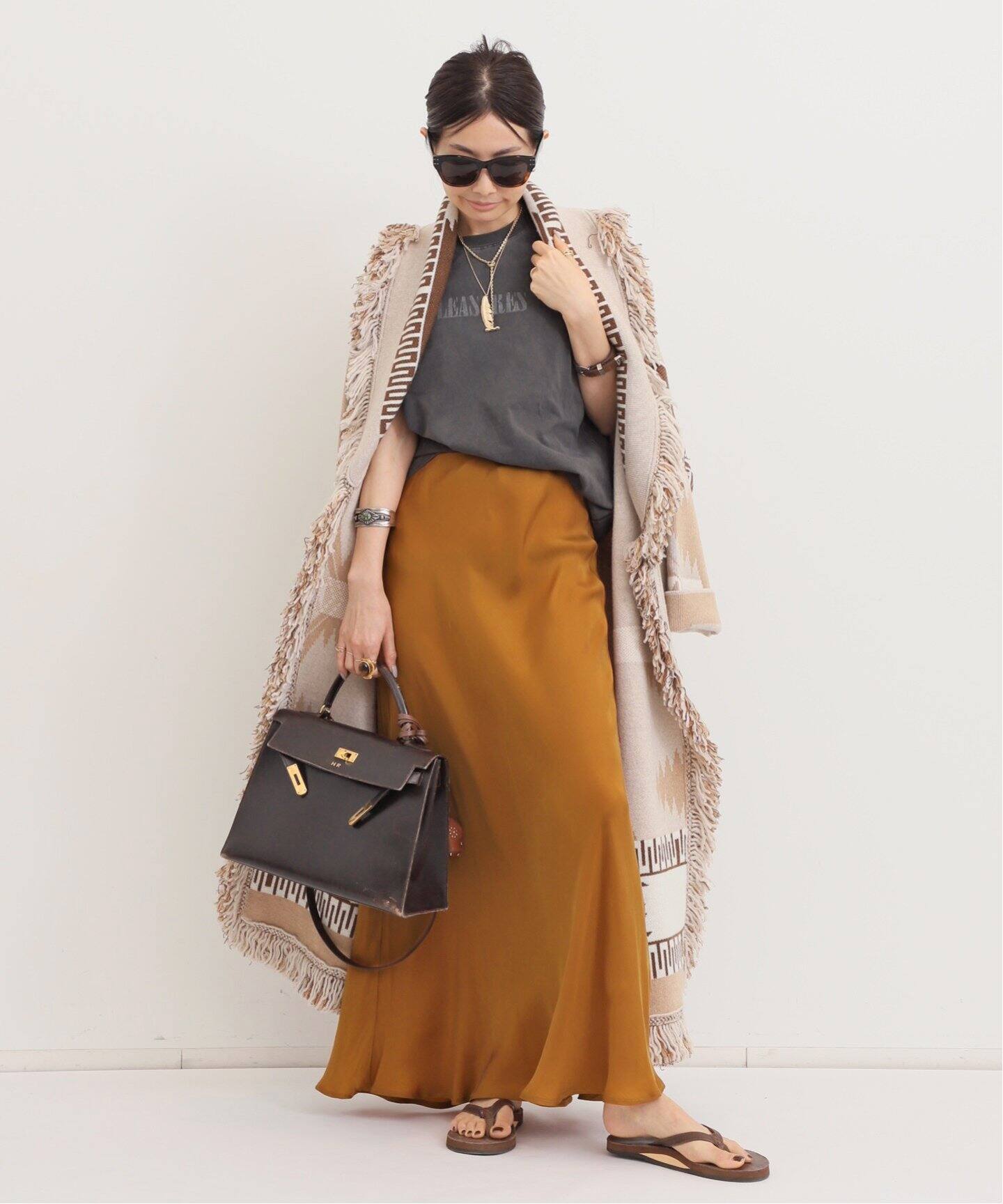 SHAINA MOTE/シャイナ モート】 BIAS FLARE SKIRT（ロング・マキシ丈  