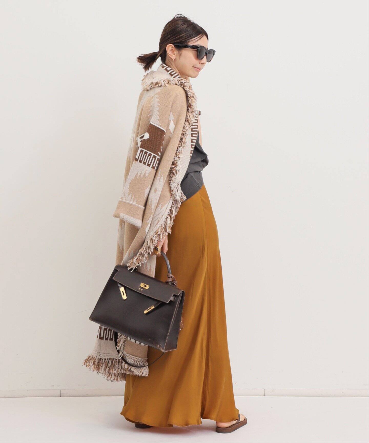 SHAINA MOTE/シャイナ モート】 BIAS FLARE SKIRT（ロング・マキシ丈  