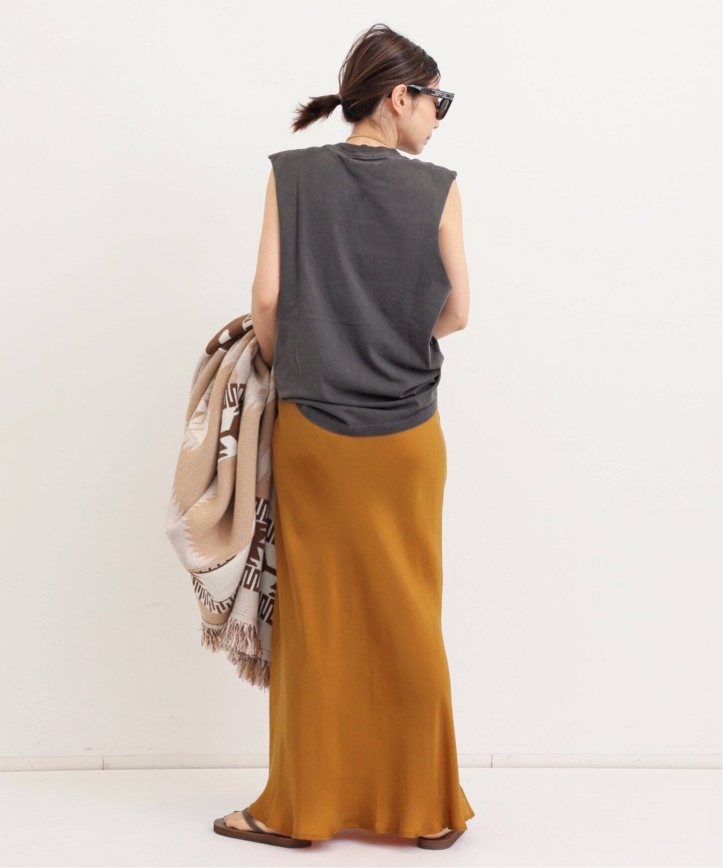 SHAINA MOTE/シャイナ モート】 BIAS FLARE SKIRT（ロング・マキシ丈  