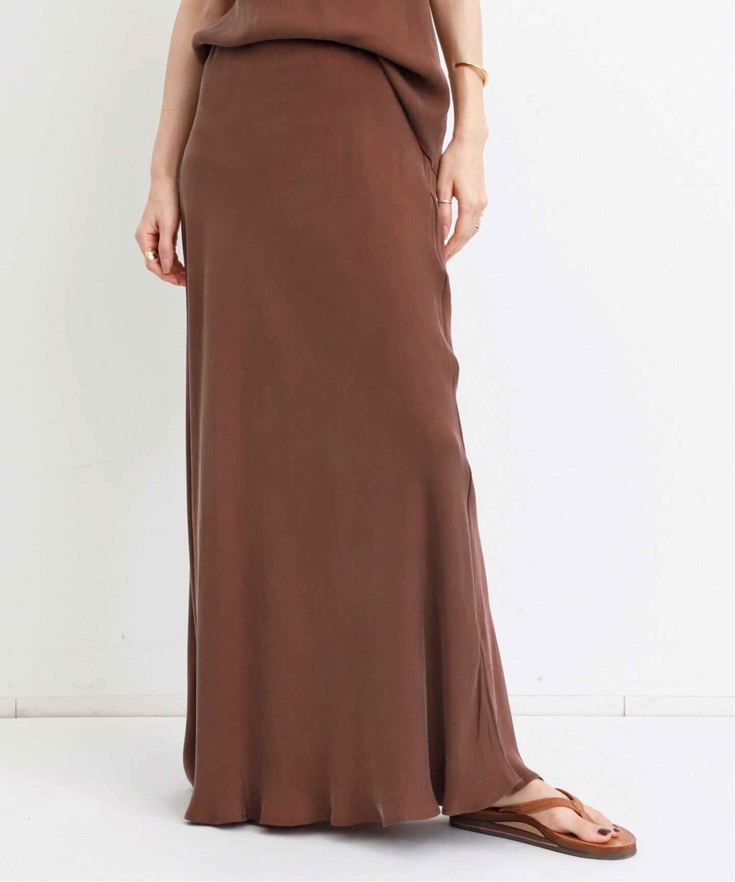 SHAINA MOTE/シャイナ モート】 BIAS FLARE SKIRT（ロング・マキシ丈  