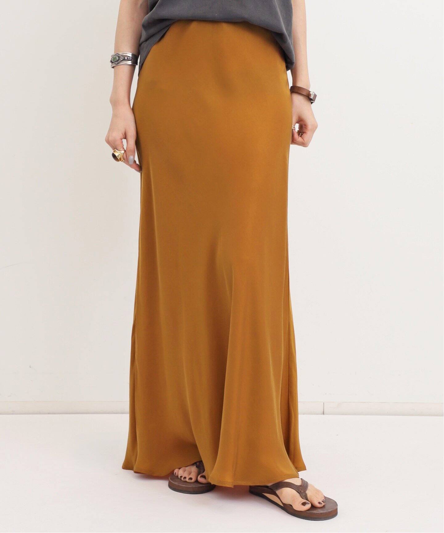 SHAINA MOTE/シャイナ モート】 BIAS FLARE SKIRT（ロング・マキシ丈  