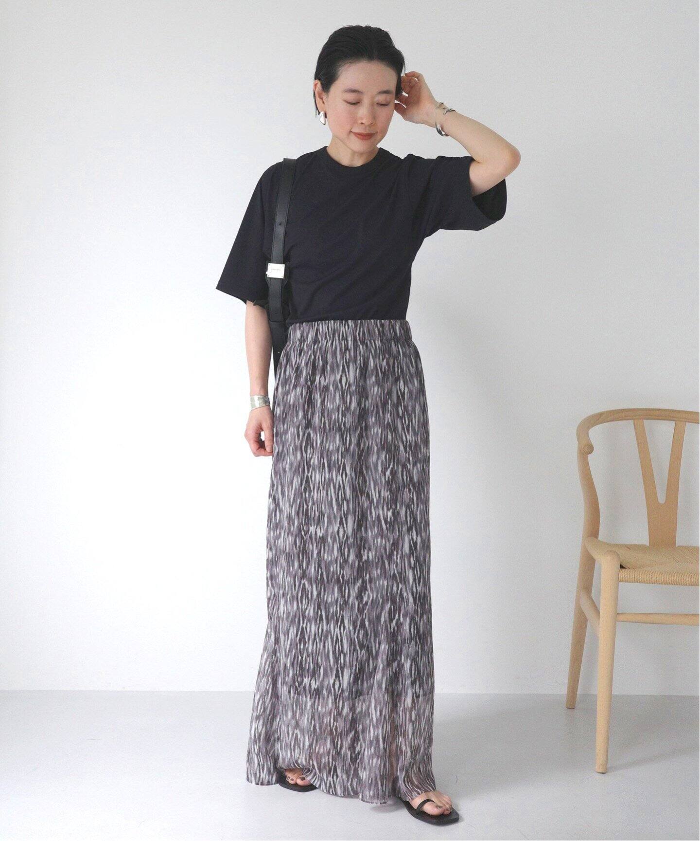 プリントマキシスカート（ロング・マキシ丈スカート）｜AP STUDIO  
