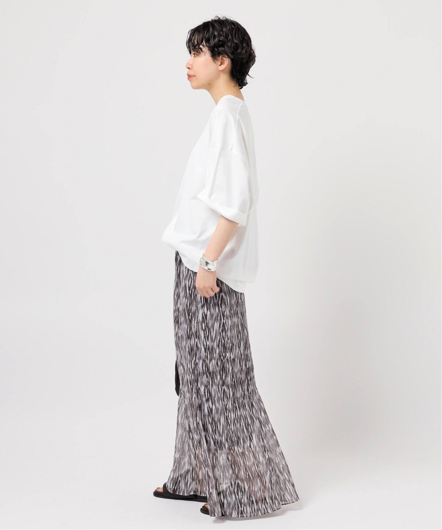 プリントマキシスカート（ロング・マキシ丈スカート）｜AP STUDIO  