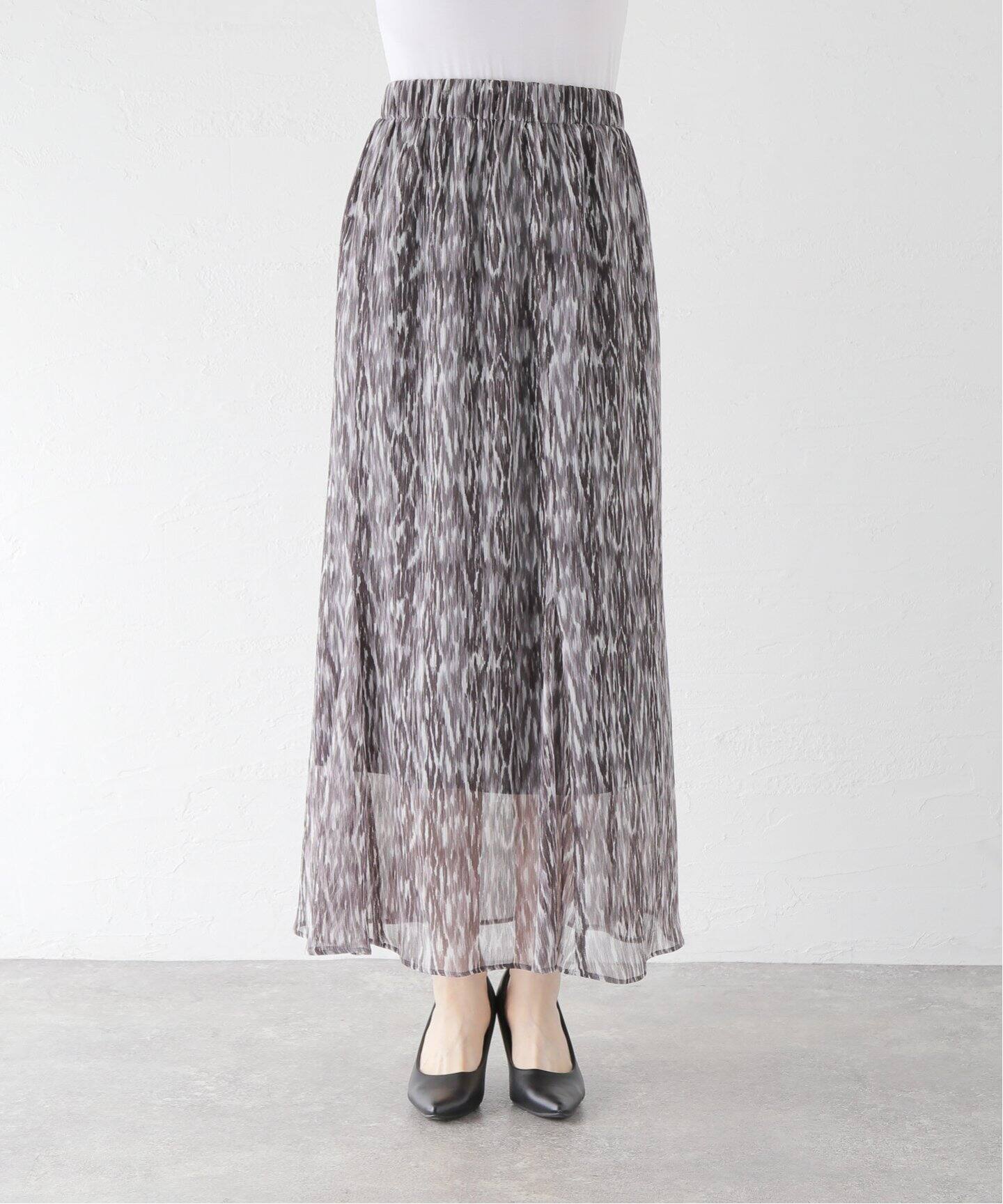 プリントマキシスカート（ロング・マキシ丈スカート）｜AP STUDIO  