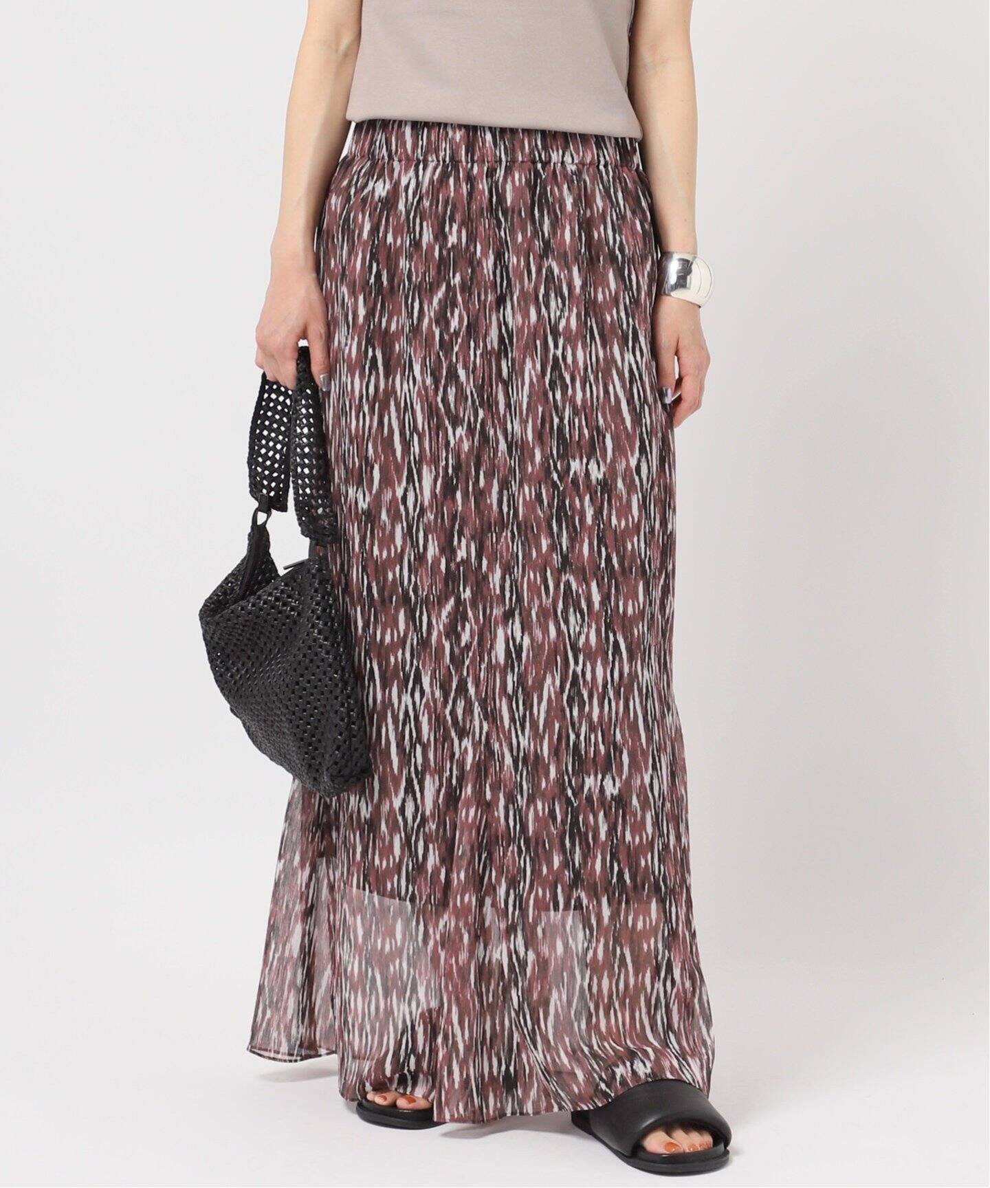 プリントマキシスカート（ロング・マキシ丈スカート）｜AP STUDIO  
