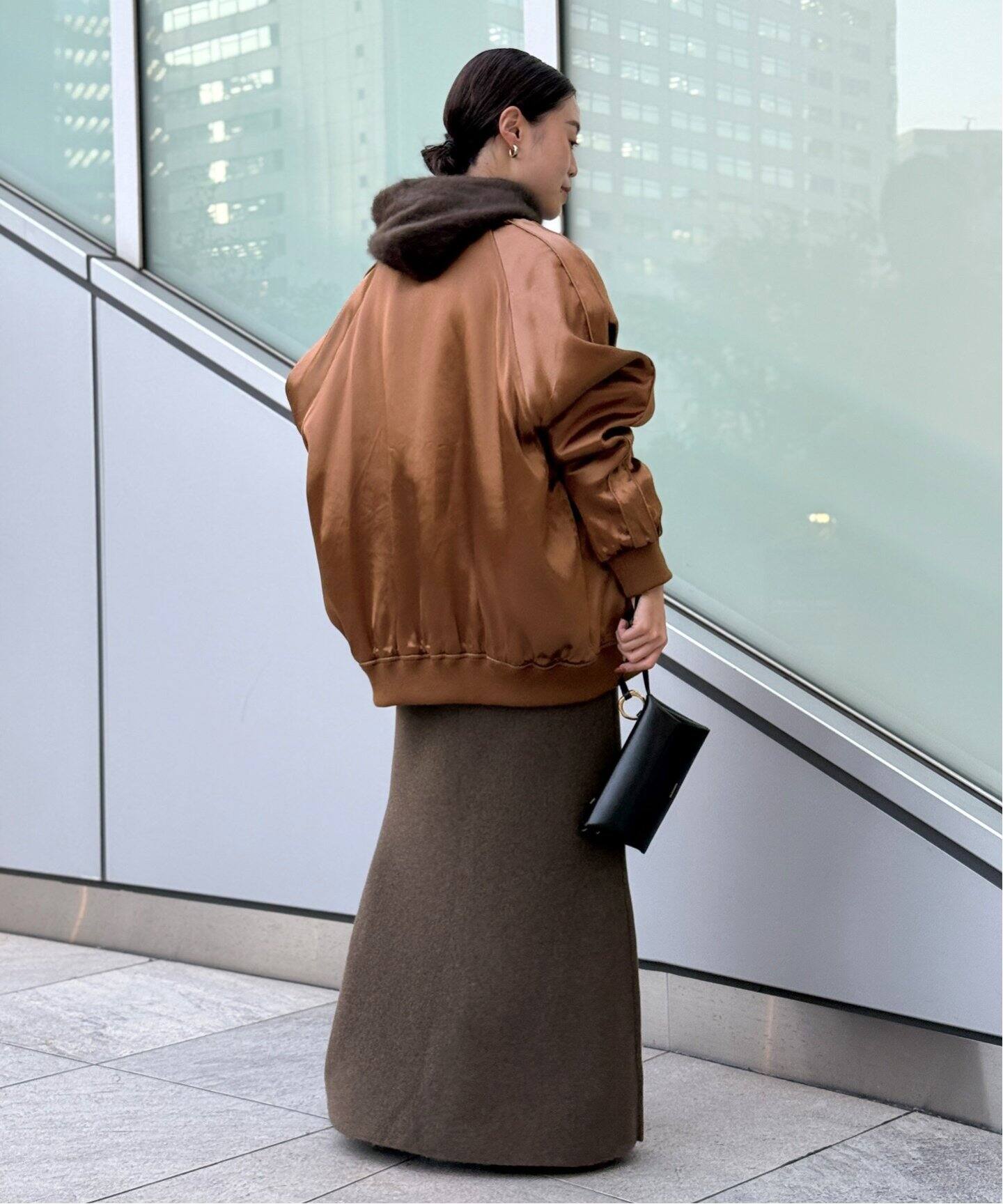 カシミヤミックスニットスカート（ロング・マキシ丈スカート）｜AP  