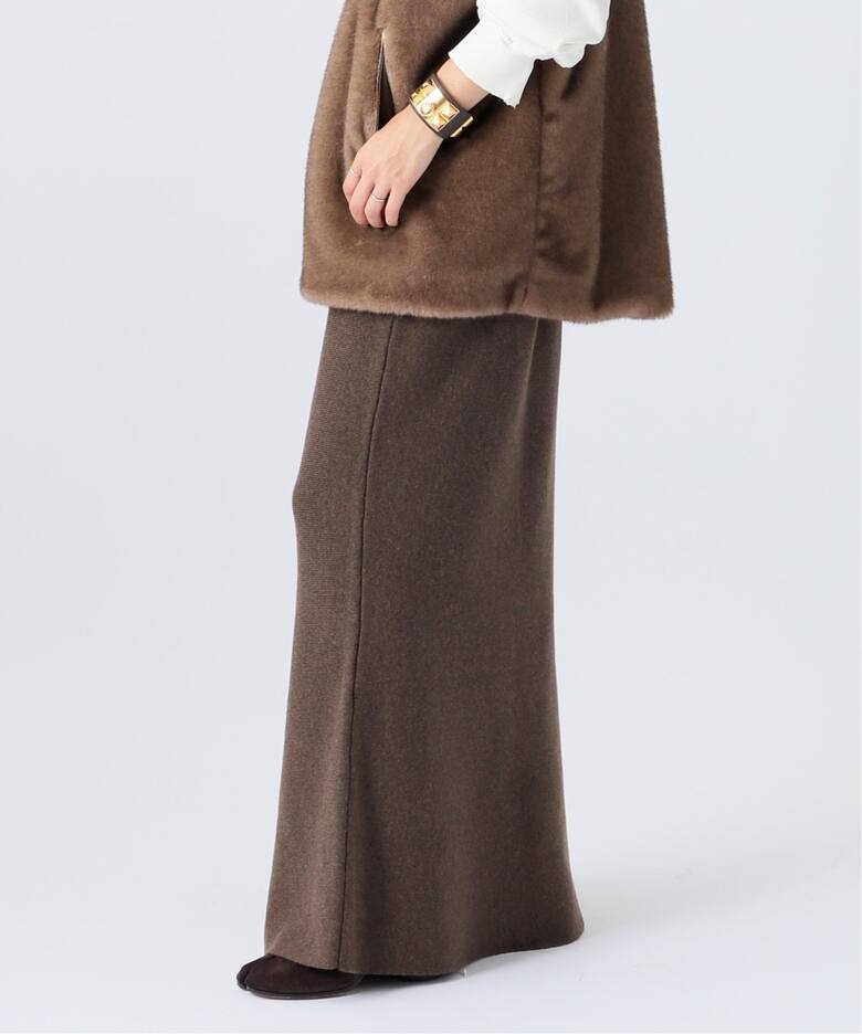 カシミヤミックスニットスカート（ロング・マキシ丈スカート）｜AP  