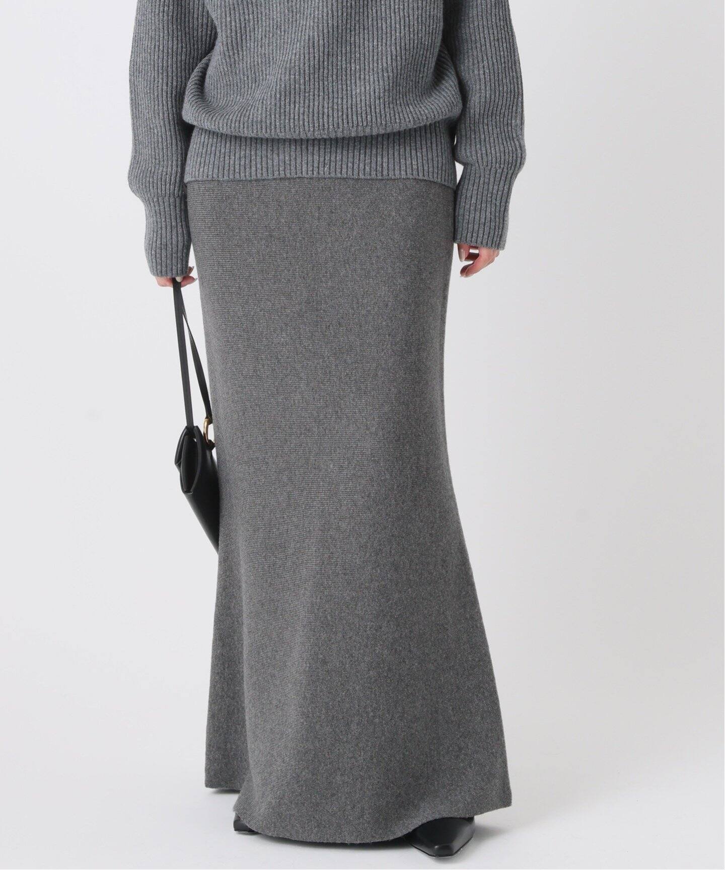 カシミヤミックスニットスカート（ロング・マキシ丈スカート）｜AP  