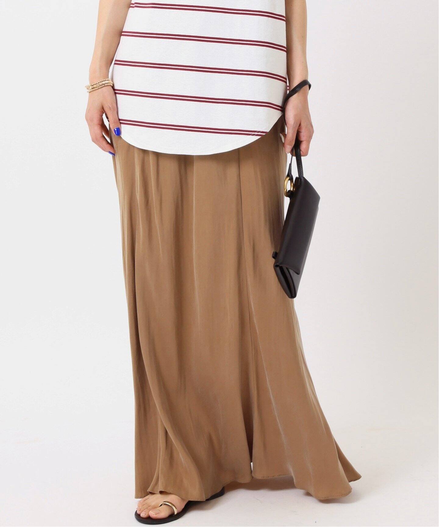 追加 フィブリルキュプラスカート（ロング・マキシ丈スカート）｜AP  