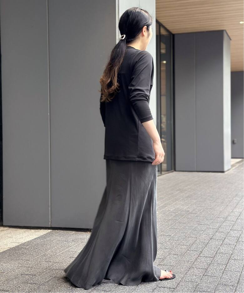 追加 フィブリルキュプラスカート（ロング・マキシ丈スカート）｜AP 